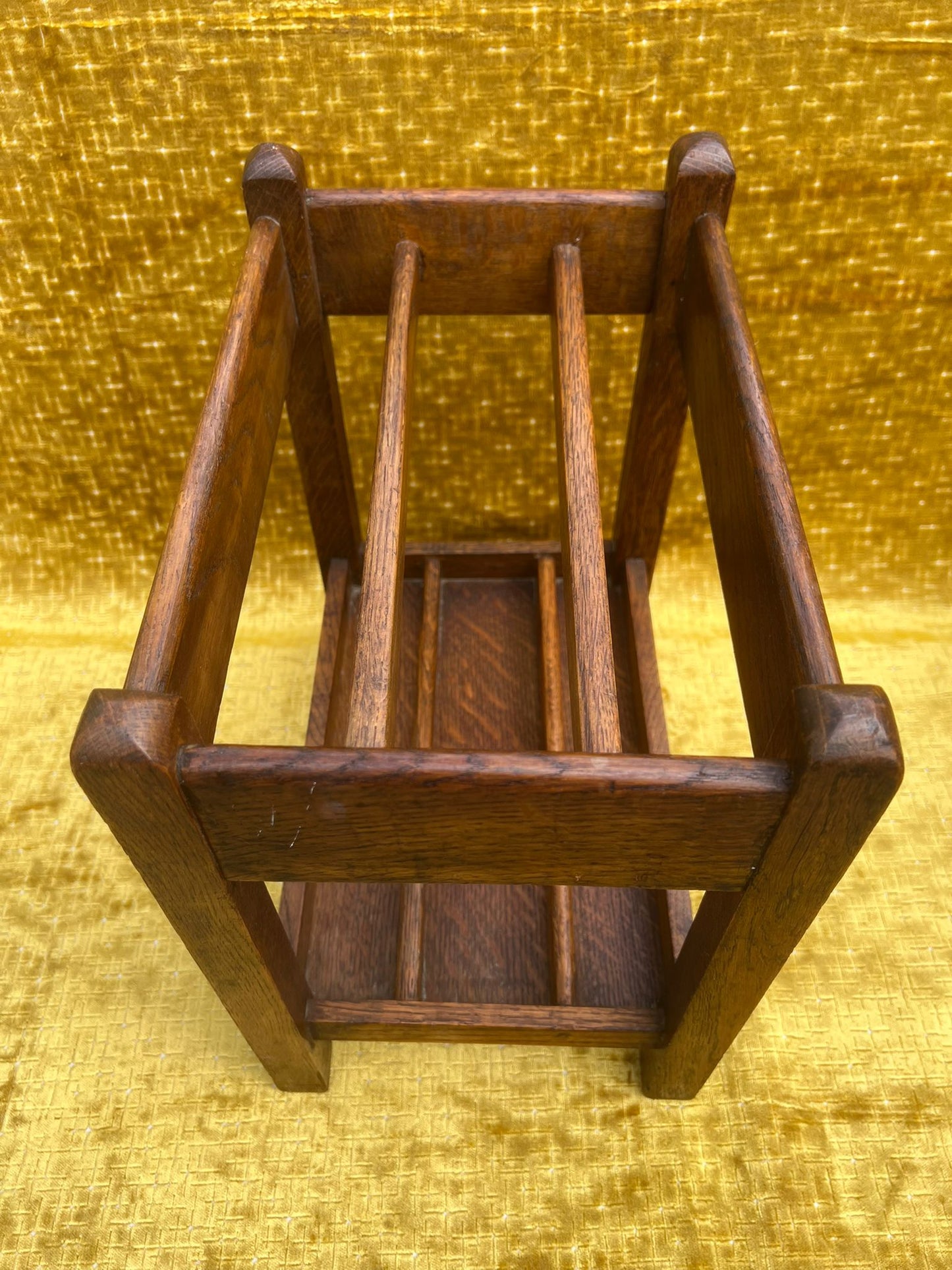 Antique Oak Umbrella Stand
