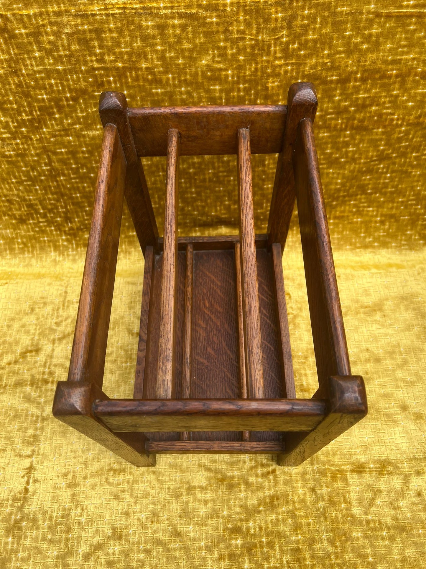 Antique Oak Umbrella Stand