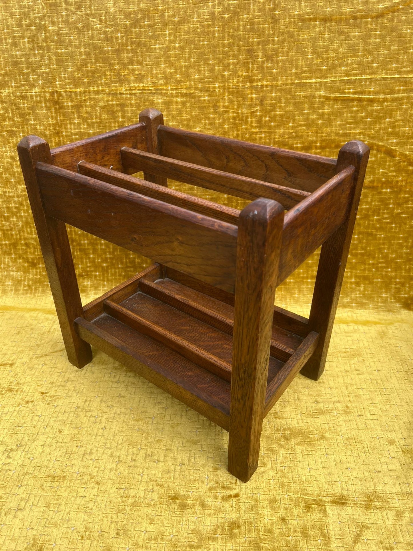 Antique Oak Umbrella Stand