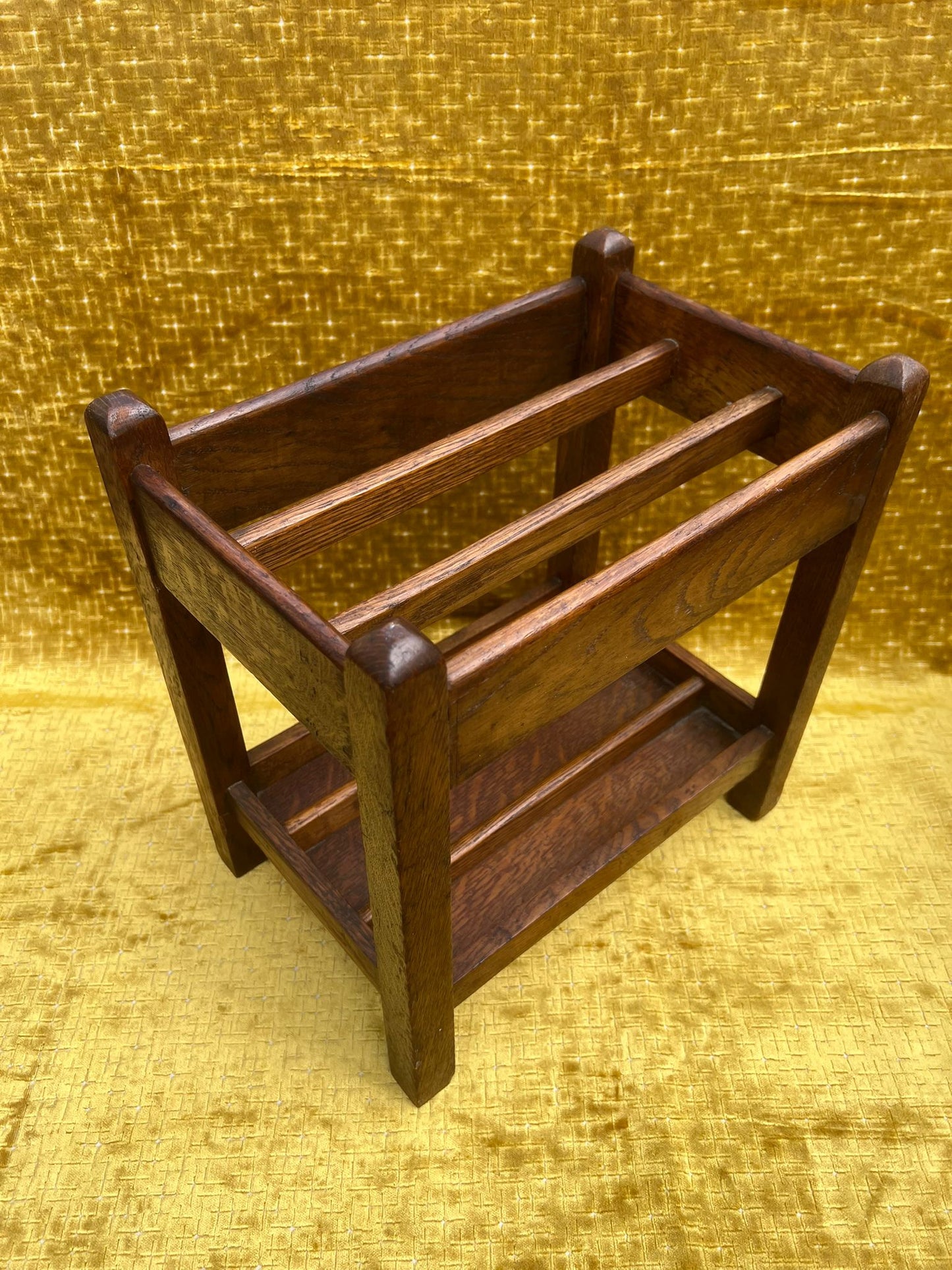 Antique Oak Umbrella Stand