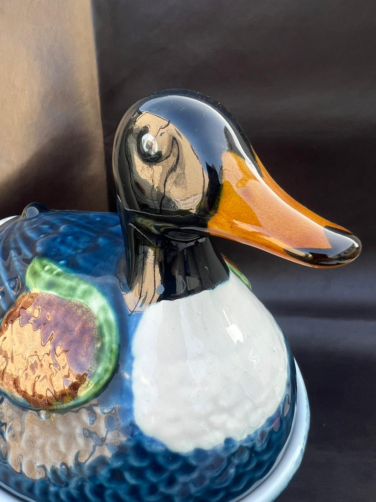 Vintage Reducta London Large Ceramic Duck Egg Holder