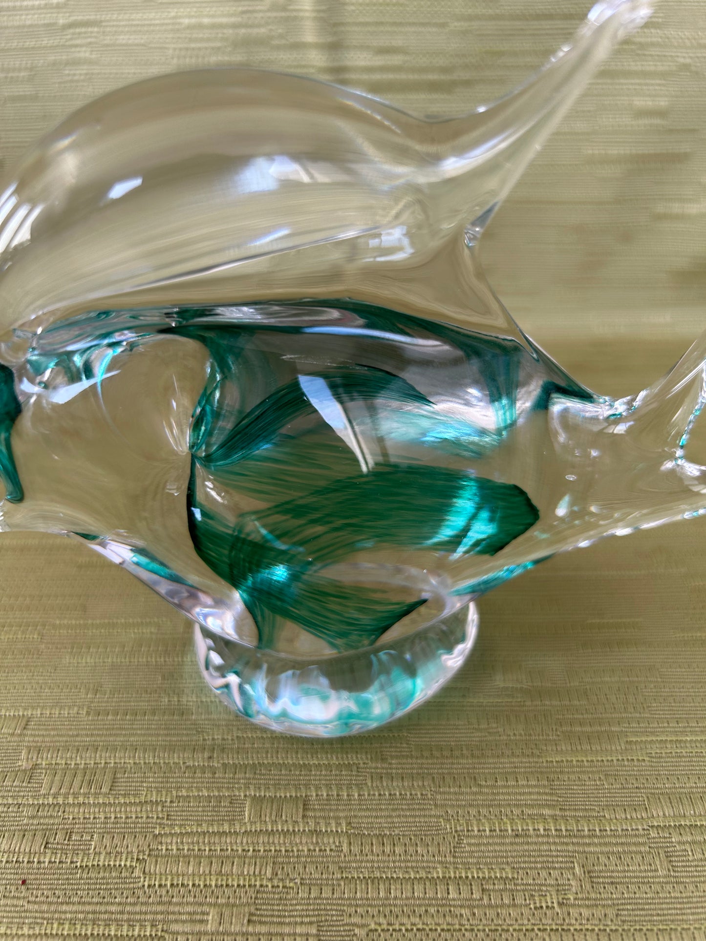 Vintage Murano Ocean Colour Glass Fish Sculpture
