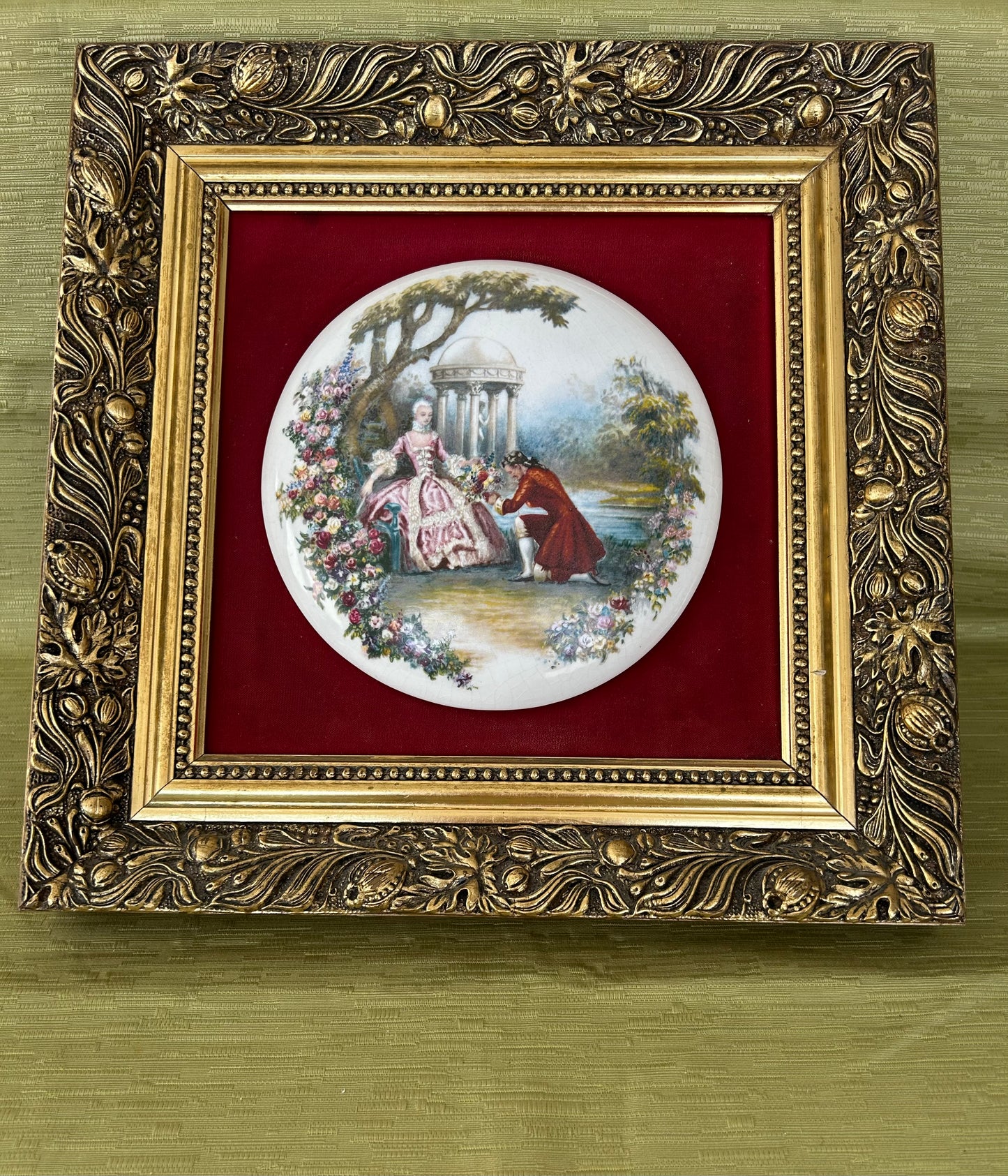 Staffordshire Fine Ceramics Miniature Picture Noel Syers