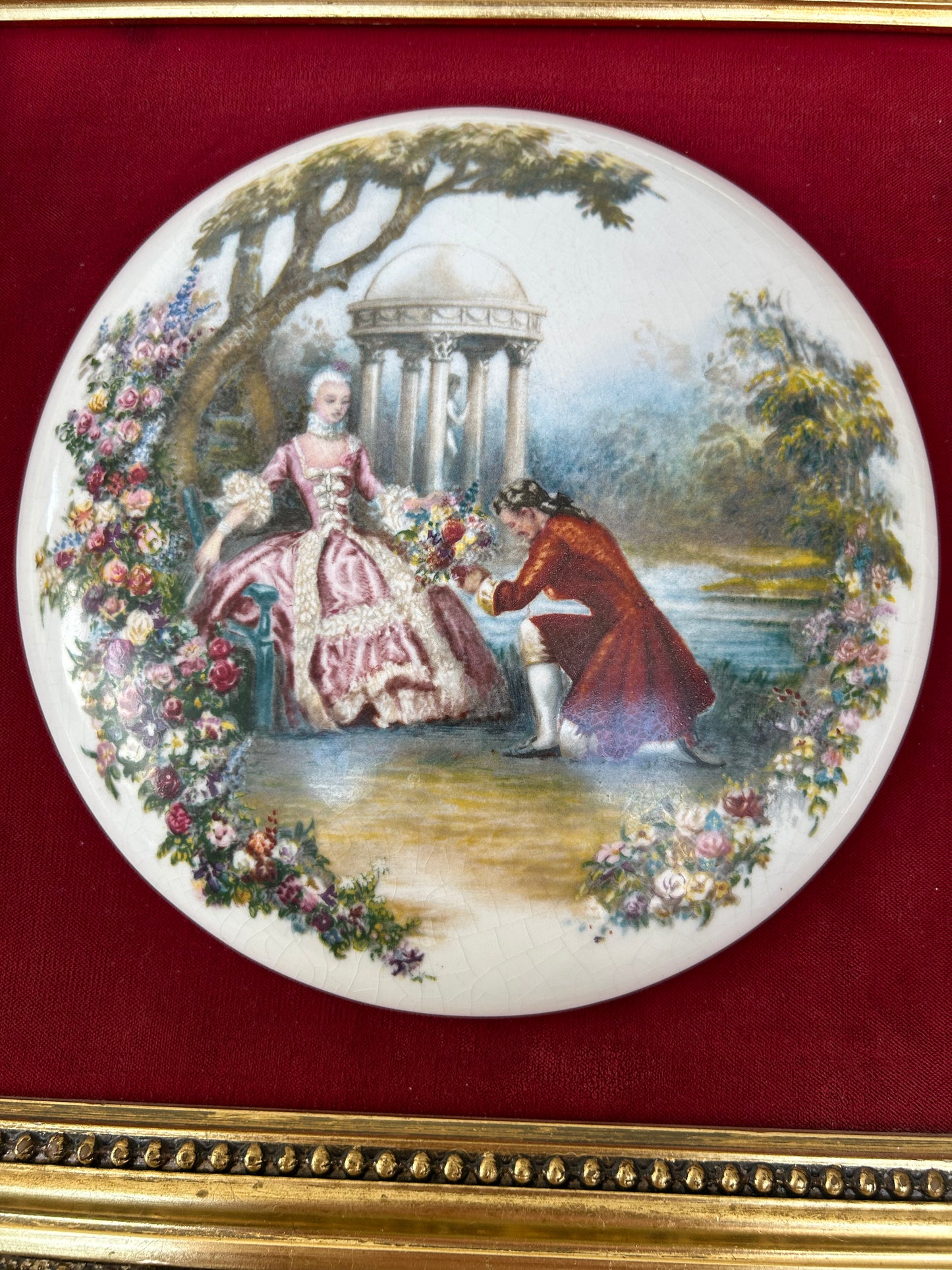 Staffordshire Fine Ceramics Miniature Picture Noel Syers
