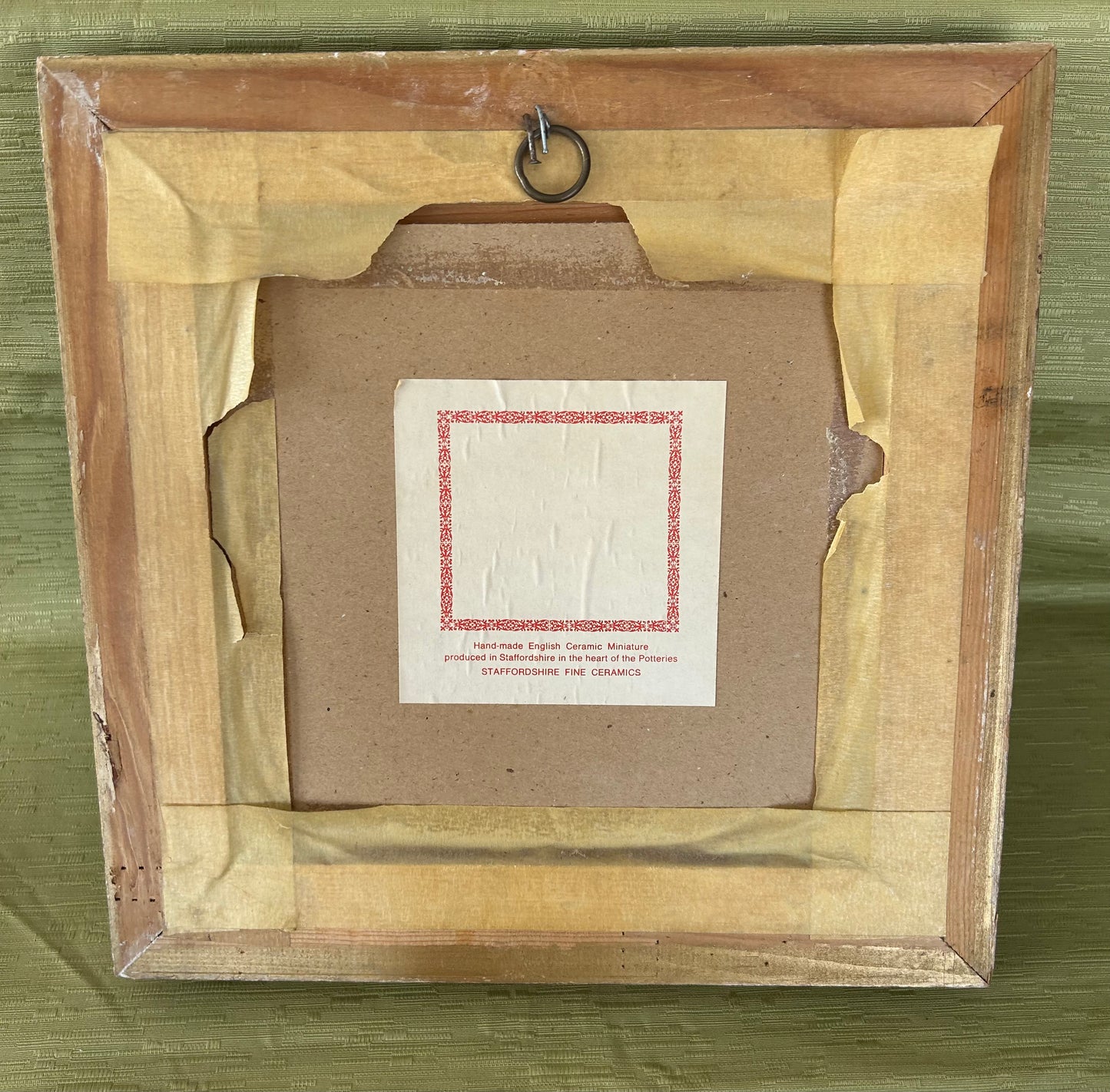 Staffordshire Fine Ceramics Miniature Picture Noel Syers