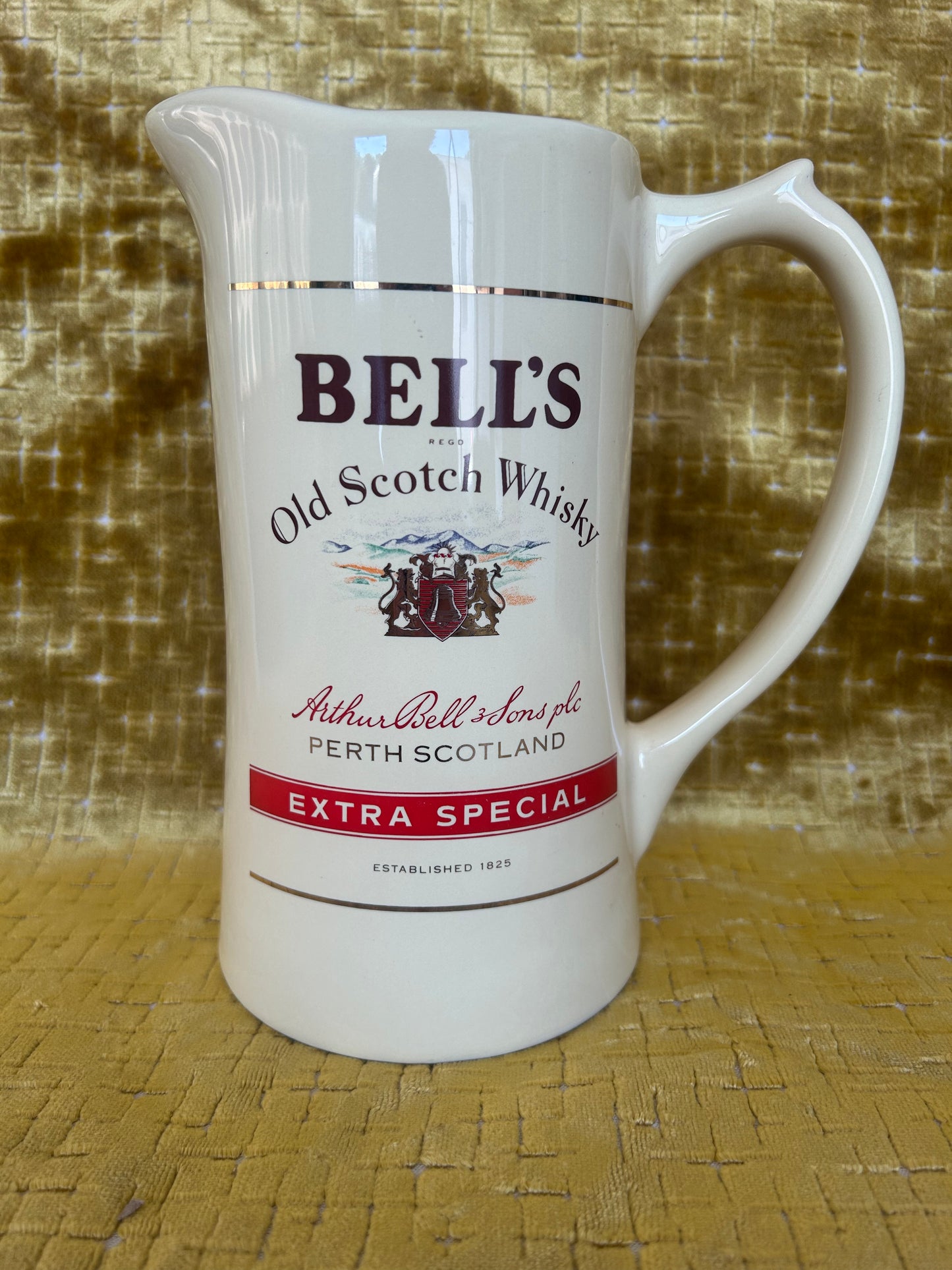 Vintage Bell's Old Scotch Whisky/Water Jug By Wade PDM Whiskey 8"