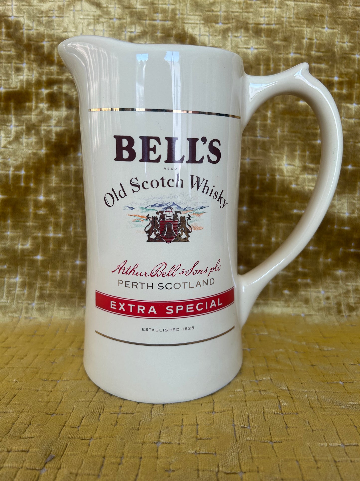 Vintage Bell's Old Scotch Whisky/Water Jug By Wade PDM Whiskey 8"