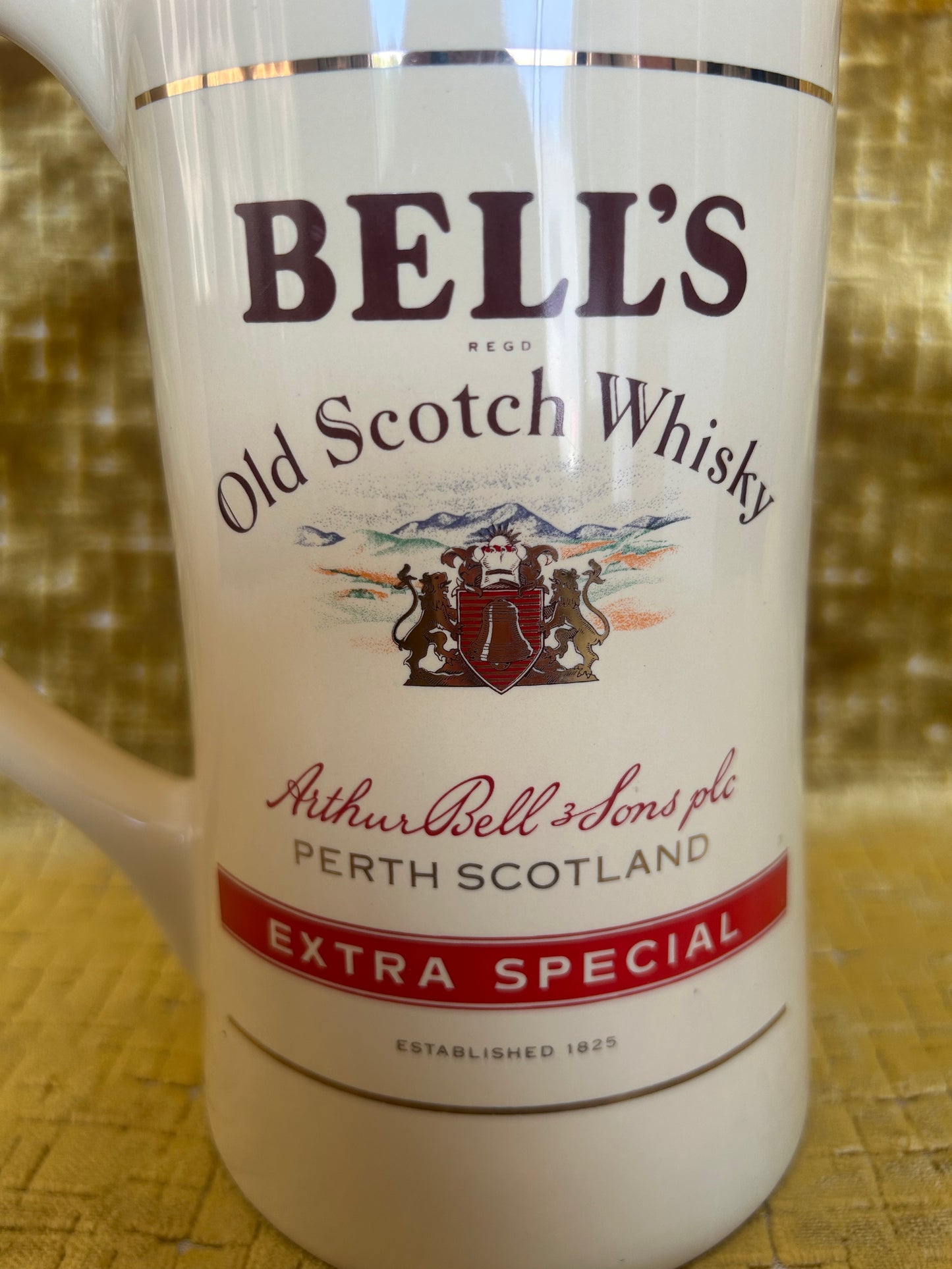Vintage Bell's Old Scotch Whisky/Water Jug By Wade PDM Whiskey 8"