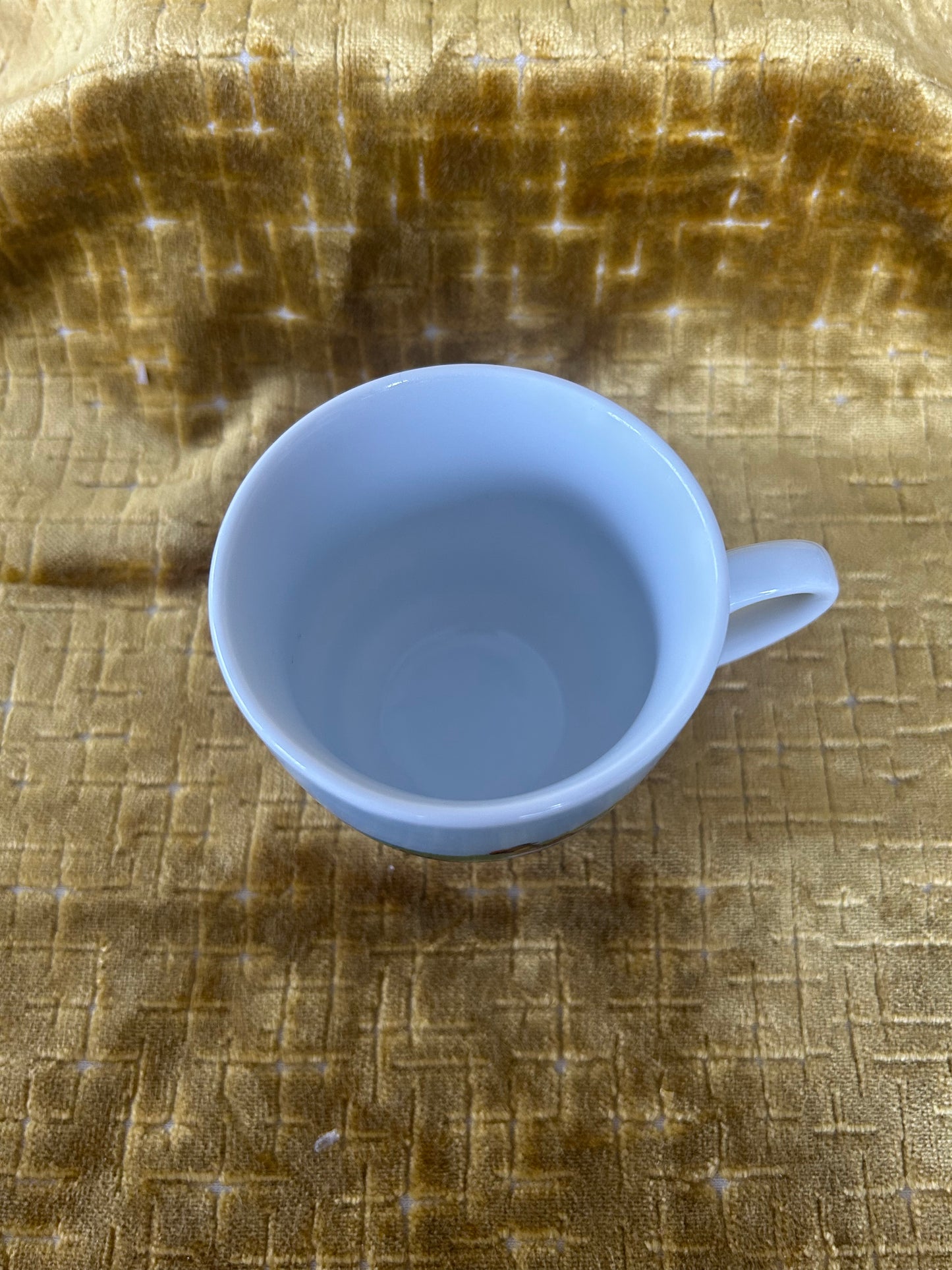 Rare Pair Of Finecasas Coffee Cups and Saucers in a Golf Design