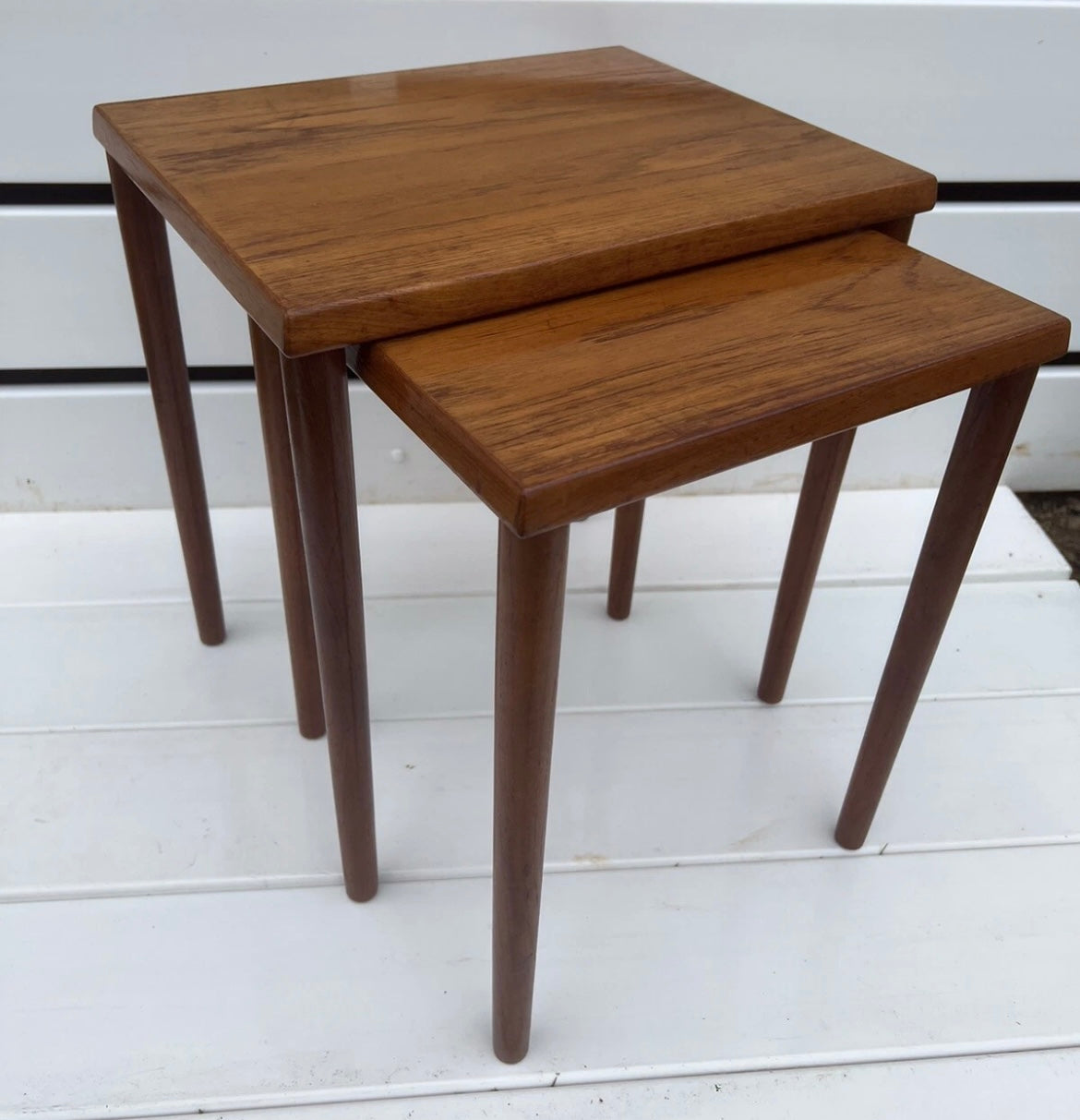 Mid-Century Teak Nest of Tables Scandi Style