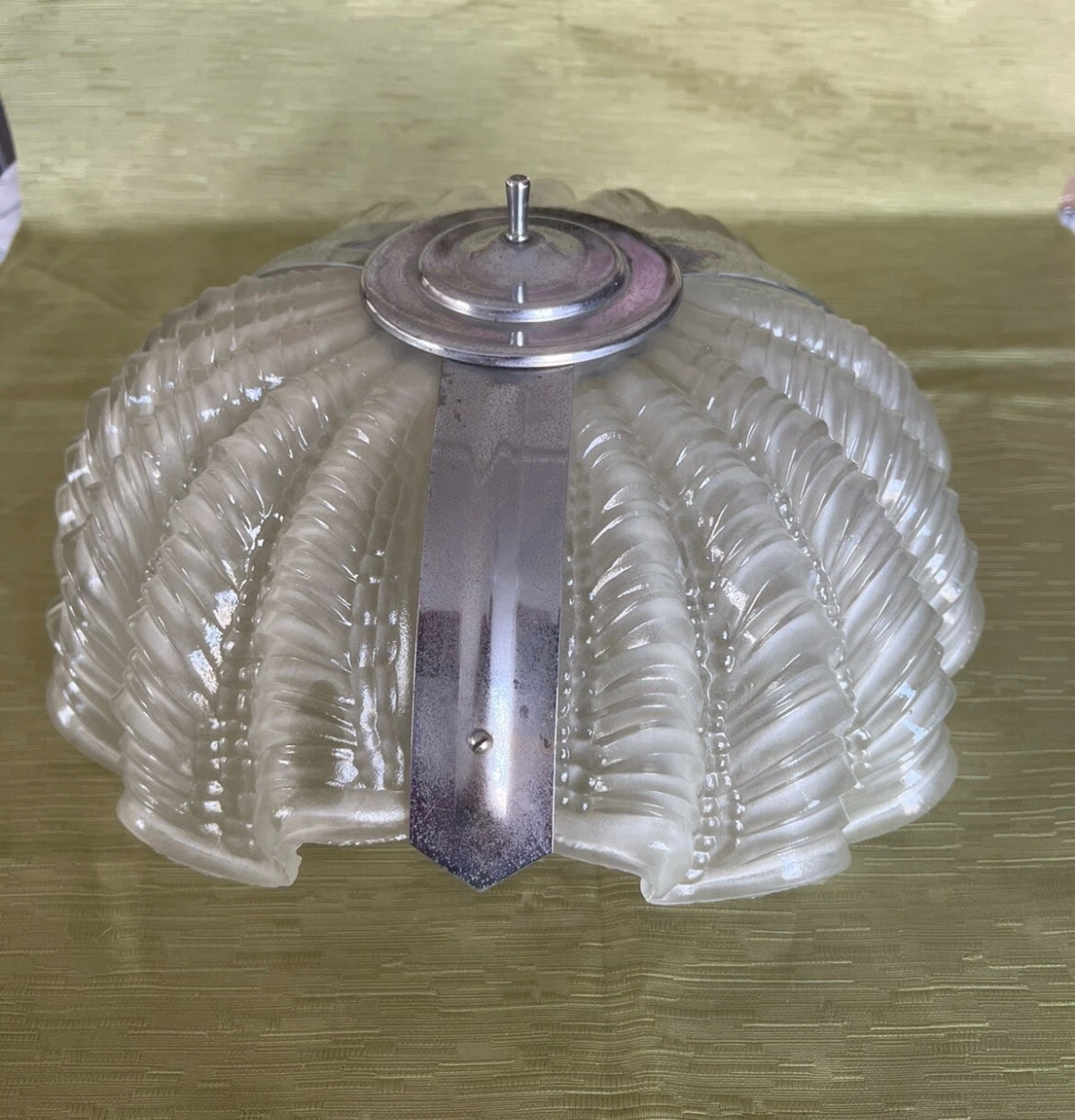 Vintage Clam Shell Ceiling Pendant Lamp Light Shade Art Deco 1920/1930’s