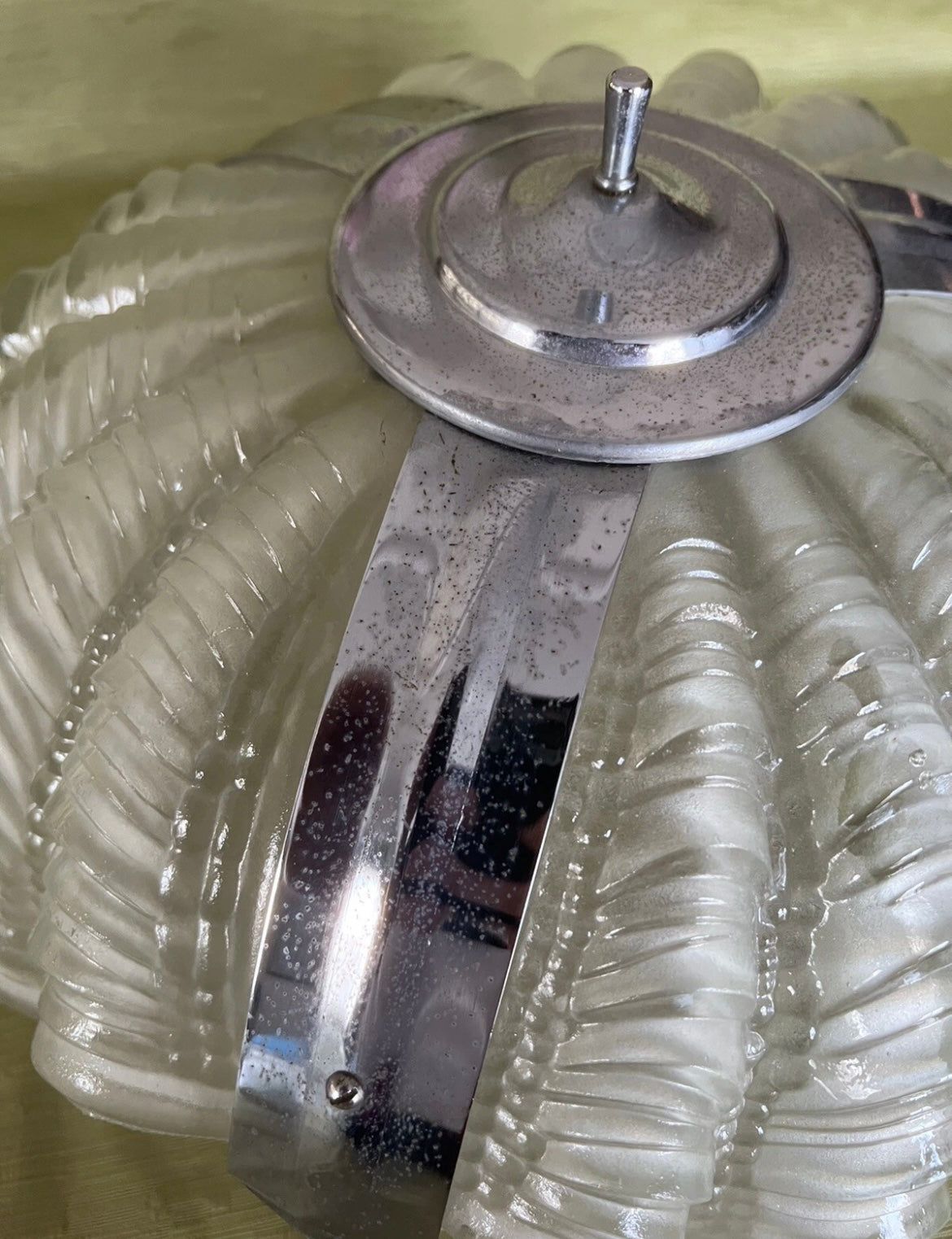 Vintage Clam Shell Ceiling Pendant Lamp Light Shade Art Deco 1920/1930’s