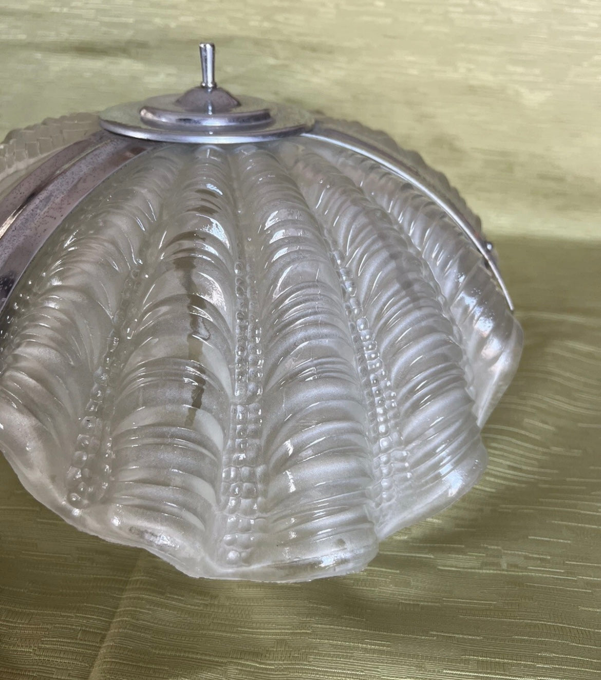 Vintage Clam Shell Ceiling Pendant Lamp Light Shade Art Deco 1920/1930’s