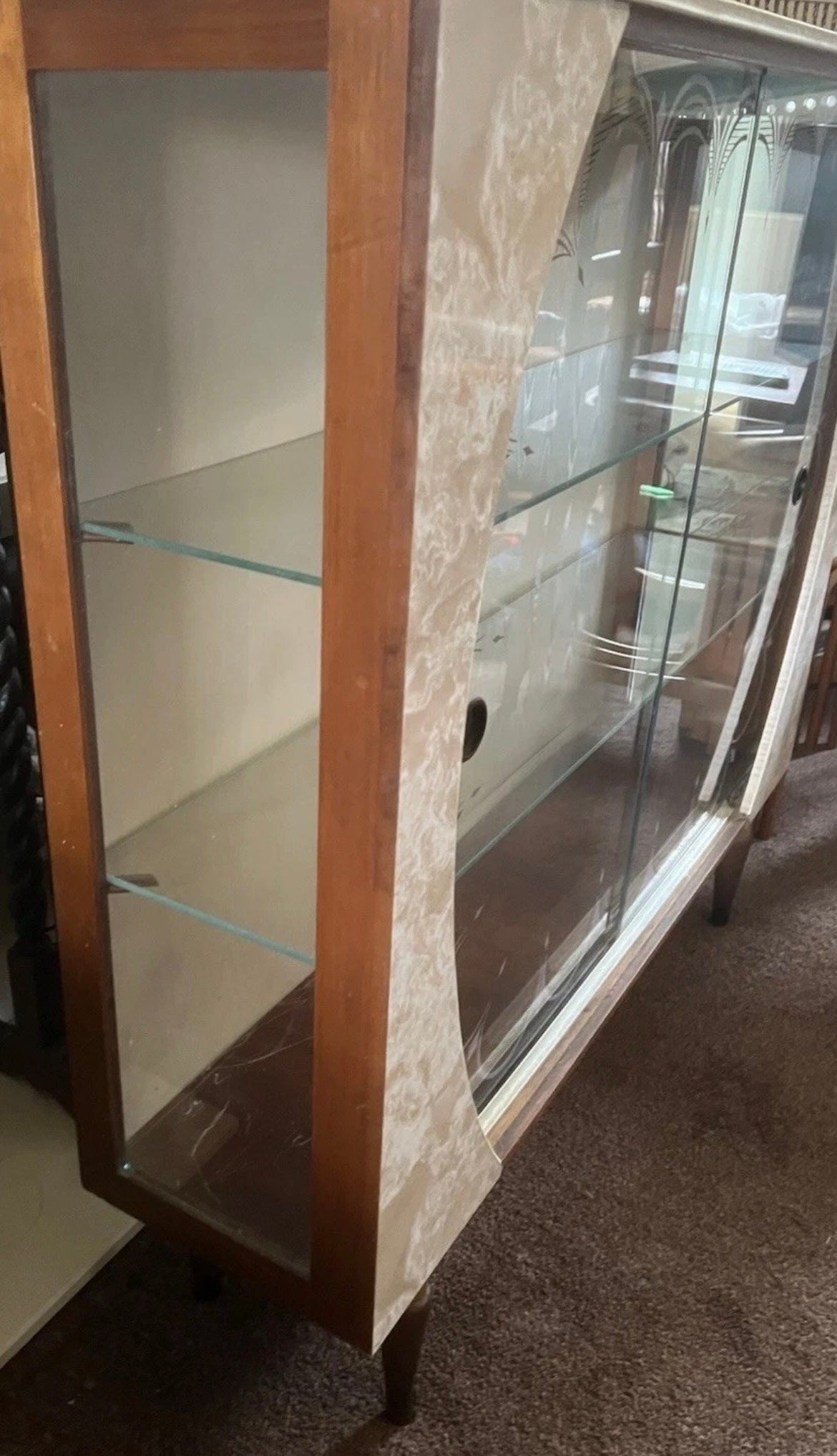 Vintage Retro Art Deco Cocktail / Drinks Cabinet