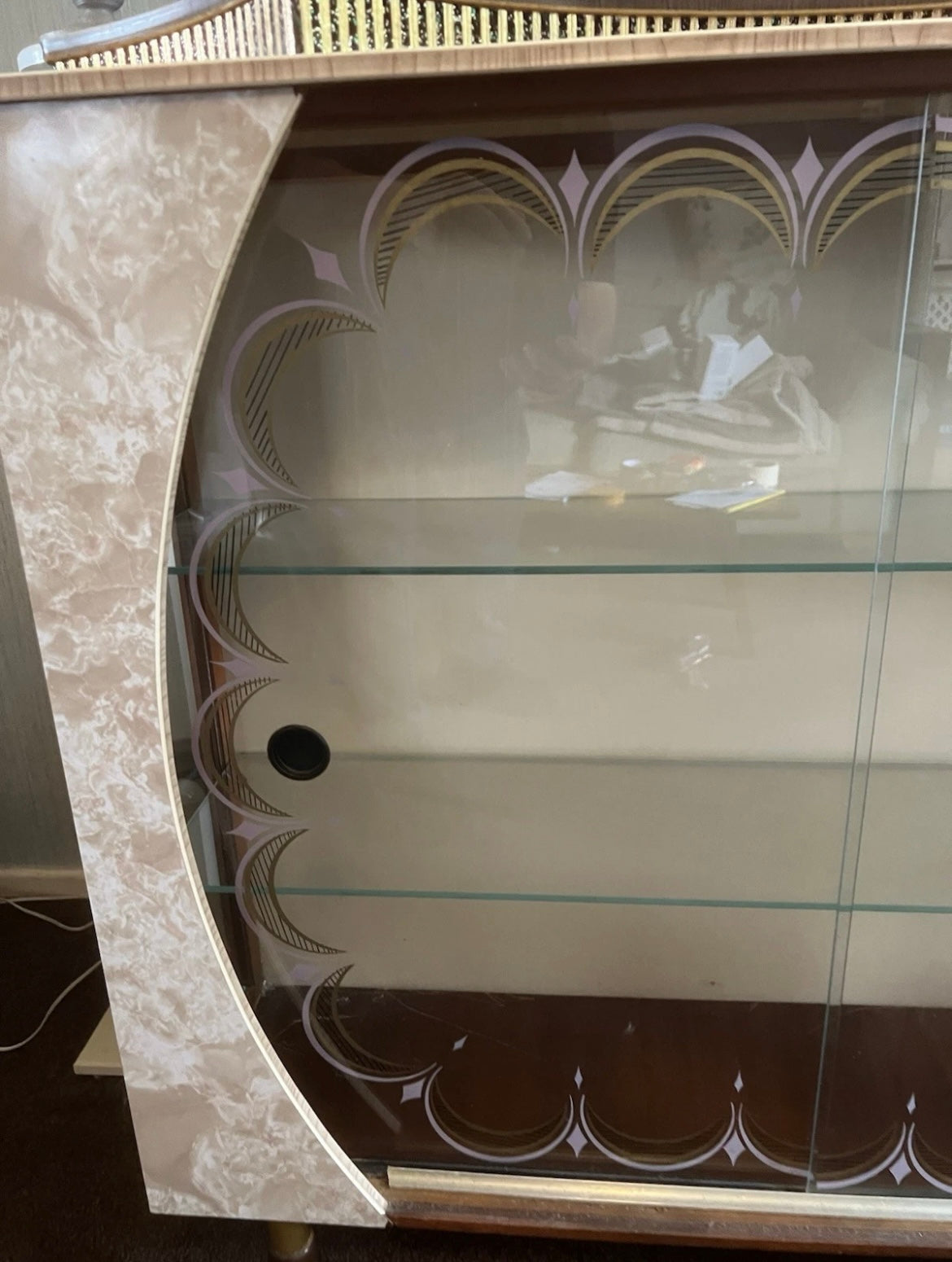 Vintage Retro Art Deco Cocktail / Drinks Cabinet