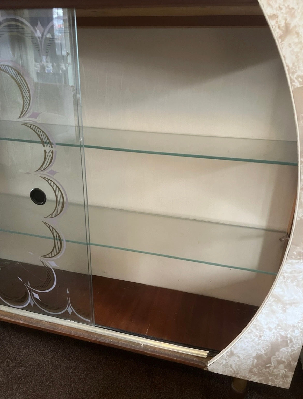Vintage Retro Art Deco Cocktail / Drinks Cabinet