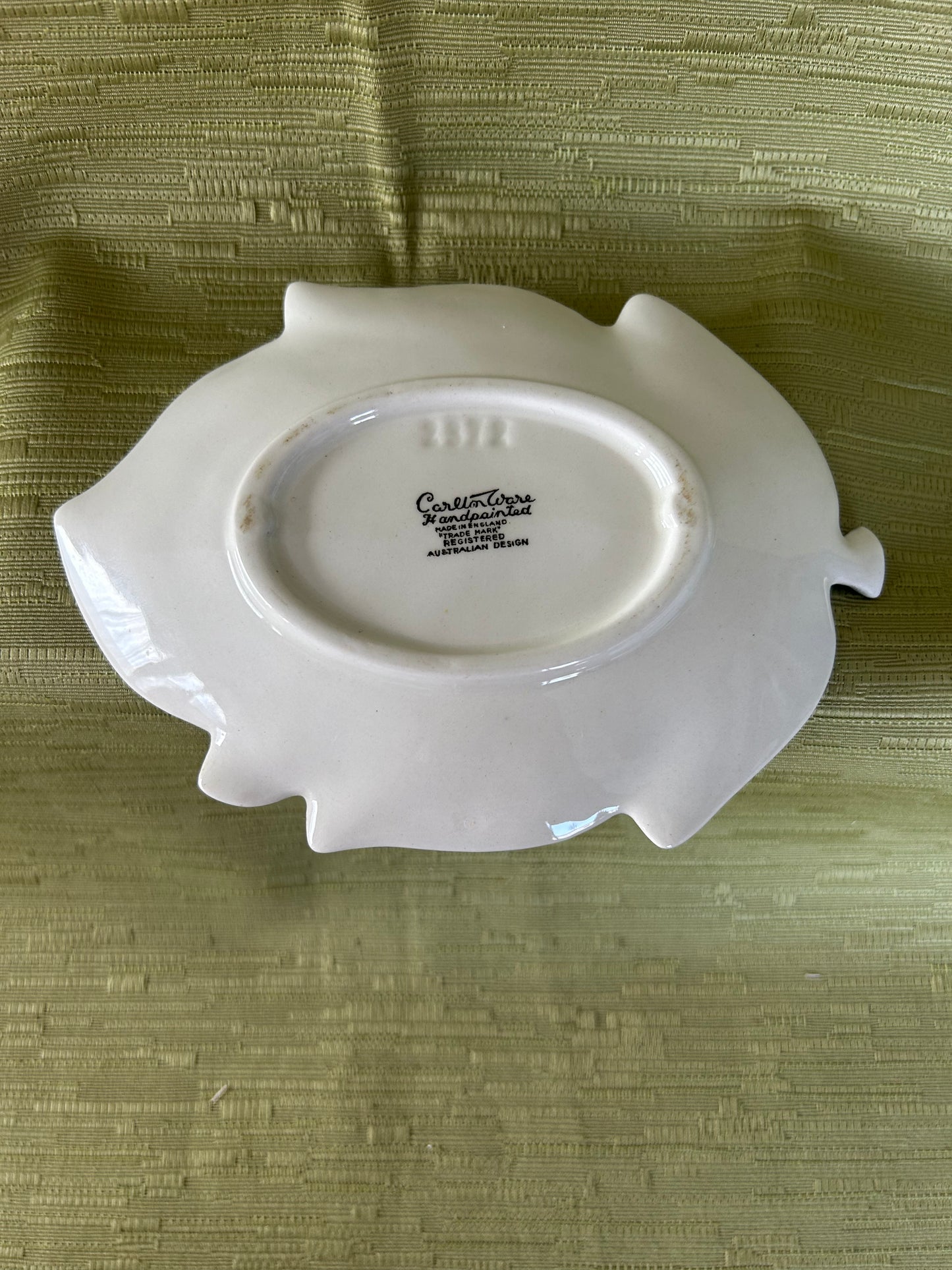 Rare Vintage Carltonware Design Blue Leaf Preserve Jam / Sauce Pot and Stand