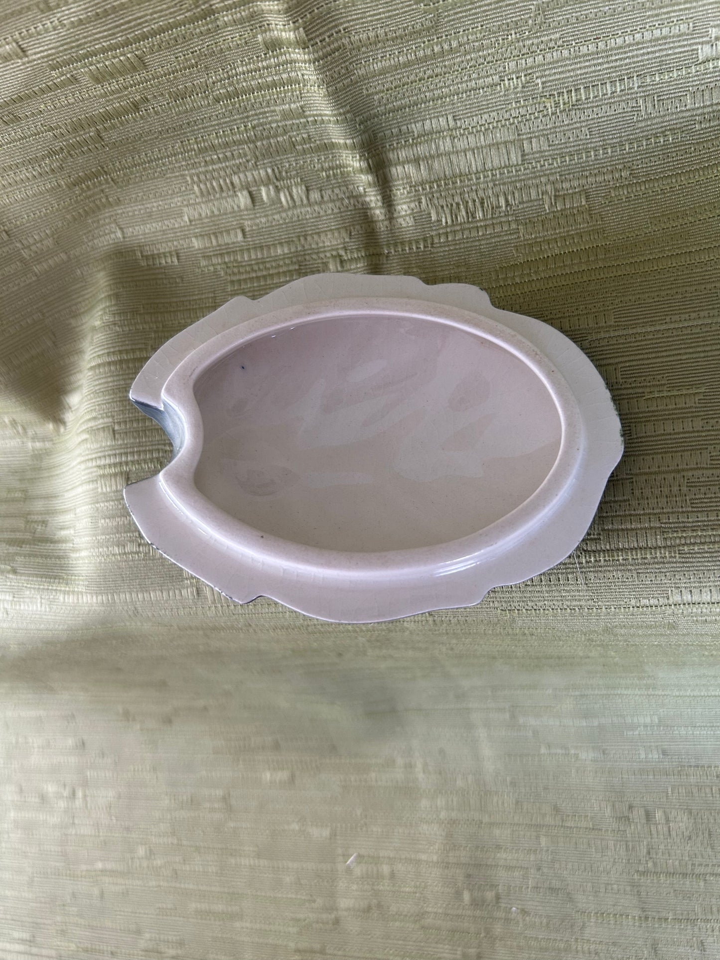 Rare Vintage Carltonware Design Blue Leaf Preserve Jam / Sauce Pot and Stand