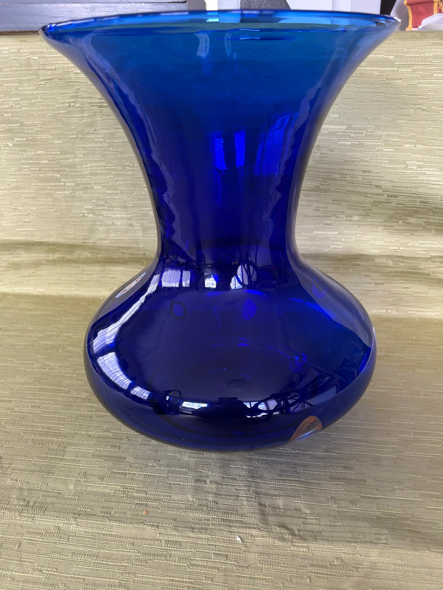 Rare stunning Blue Murano Millefiori Glass Vase