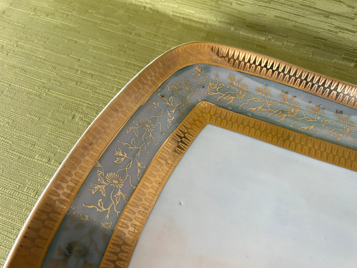 Rare C P Limoges Hunting Scene serving platter / tray