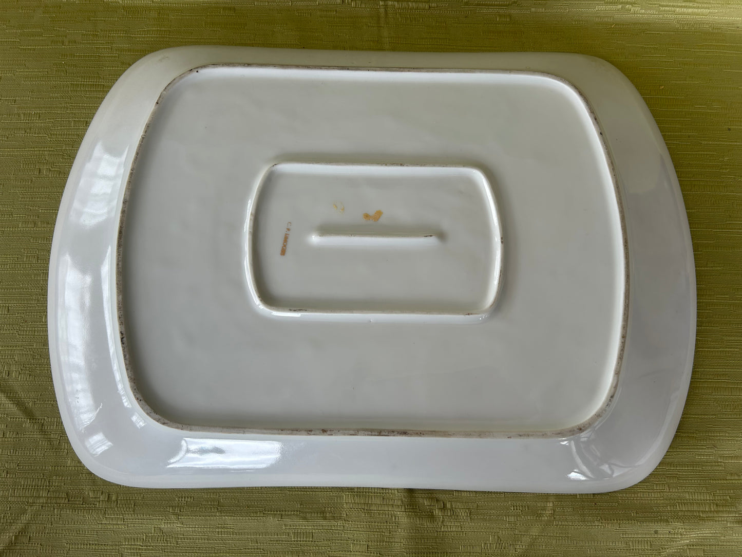 Rare C P Limoges Hunting Scene serving platter / tray