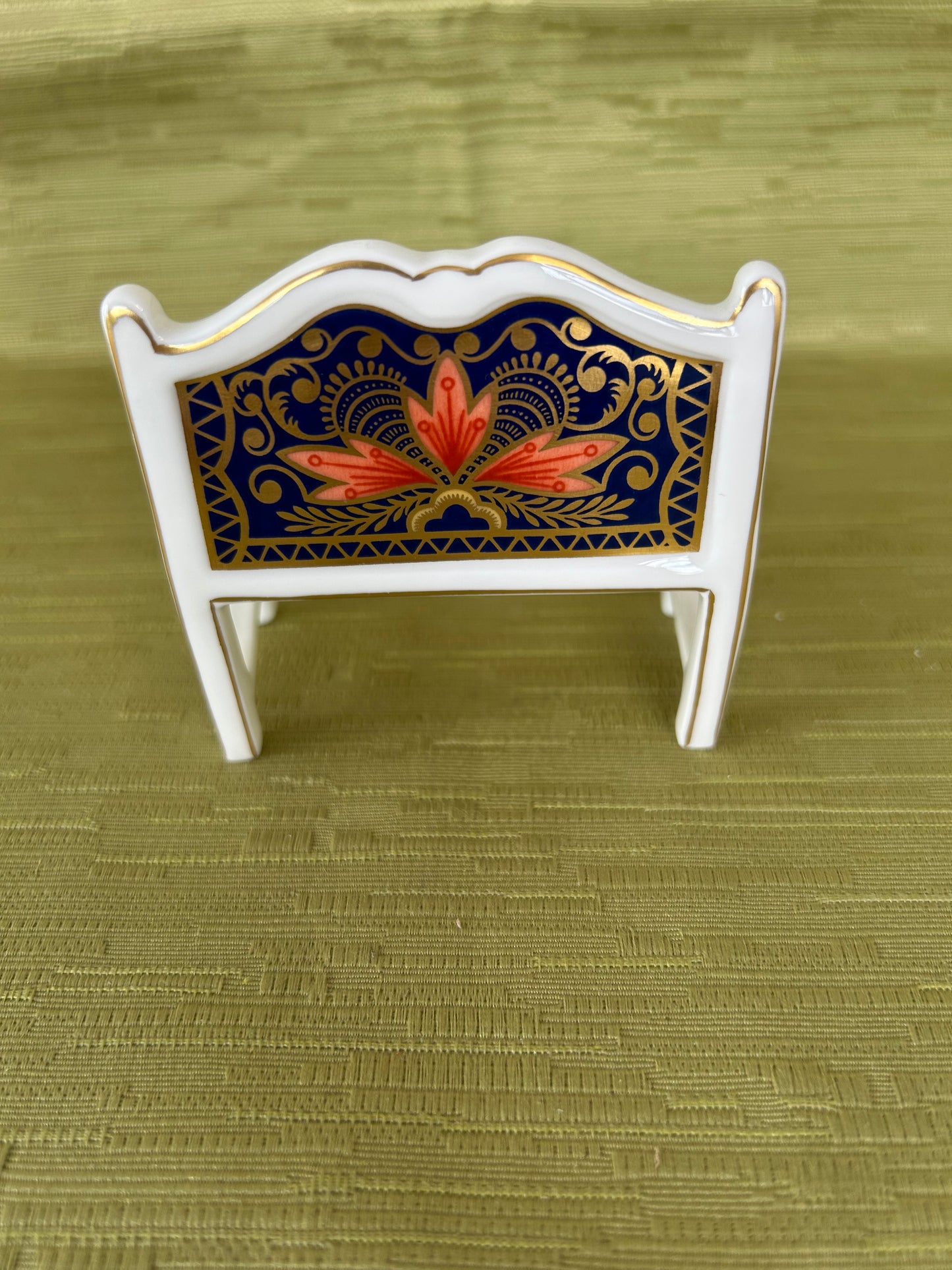 Royal Crown Derby Miniature Garden Bench