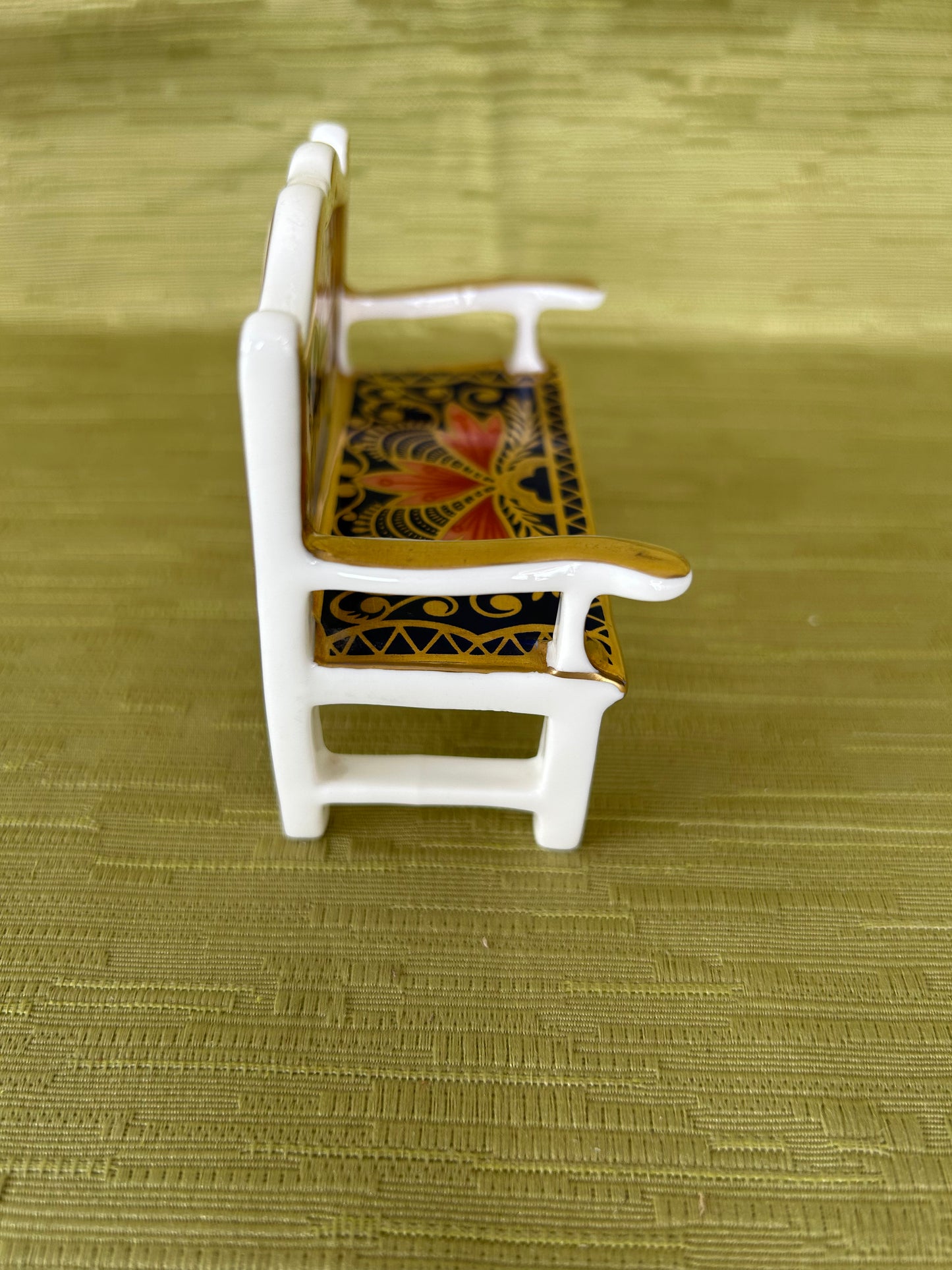 Royal Crown Derby Miniature Garden Bench