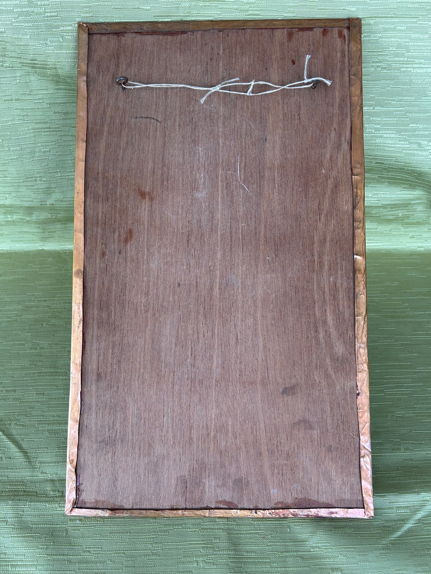 Vintage Arts and Crafts Copper Flower Wall Plaque