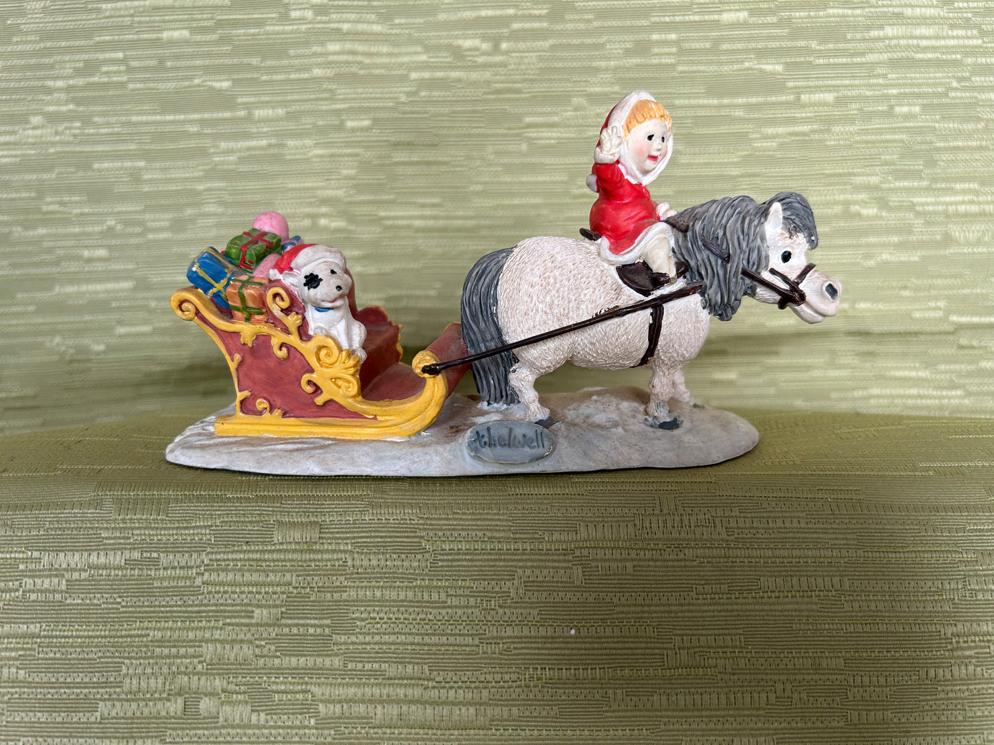 Thelwell Christmas Cargo Figurine 1998 by Norman Thelwell