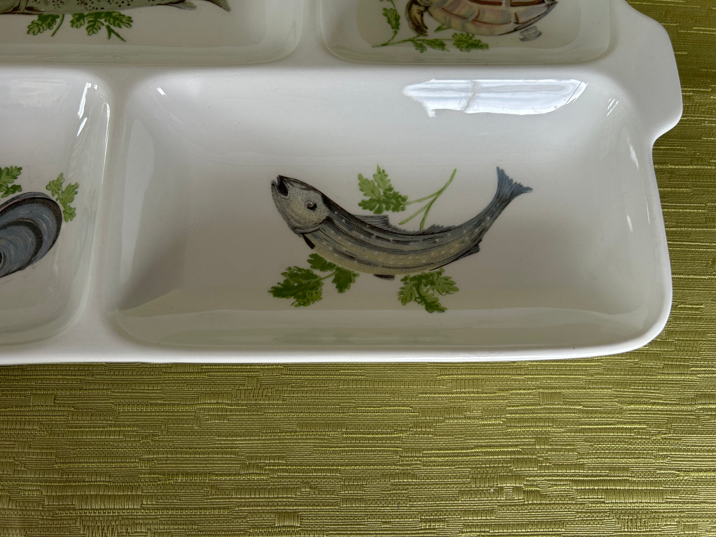 Vintage Pontesa Espana Seafood Platter In Excellent Condition Made In Spain