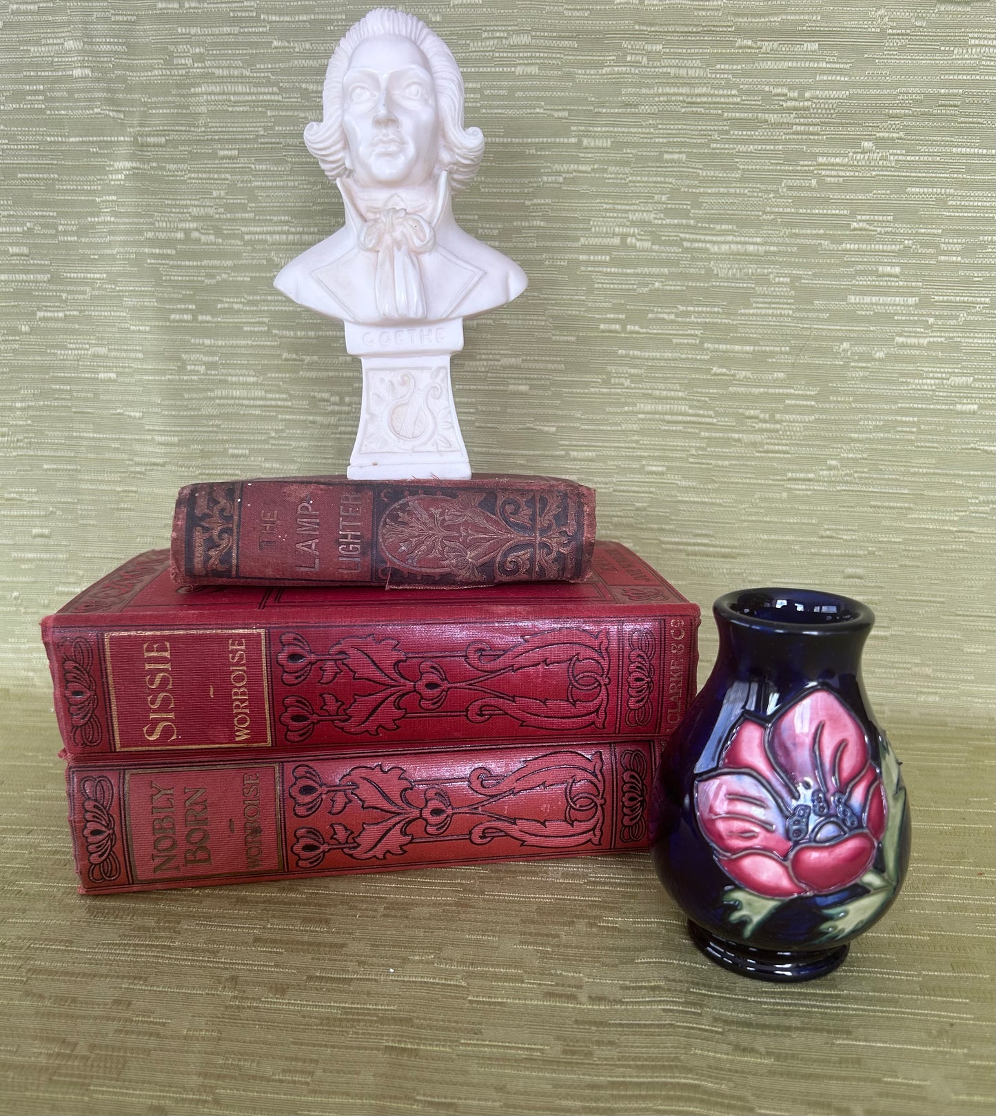 Moorcroft Pottery Anemone Blue Pattern Baluster Vase