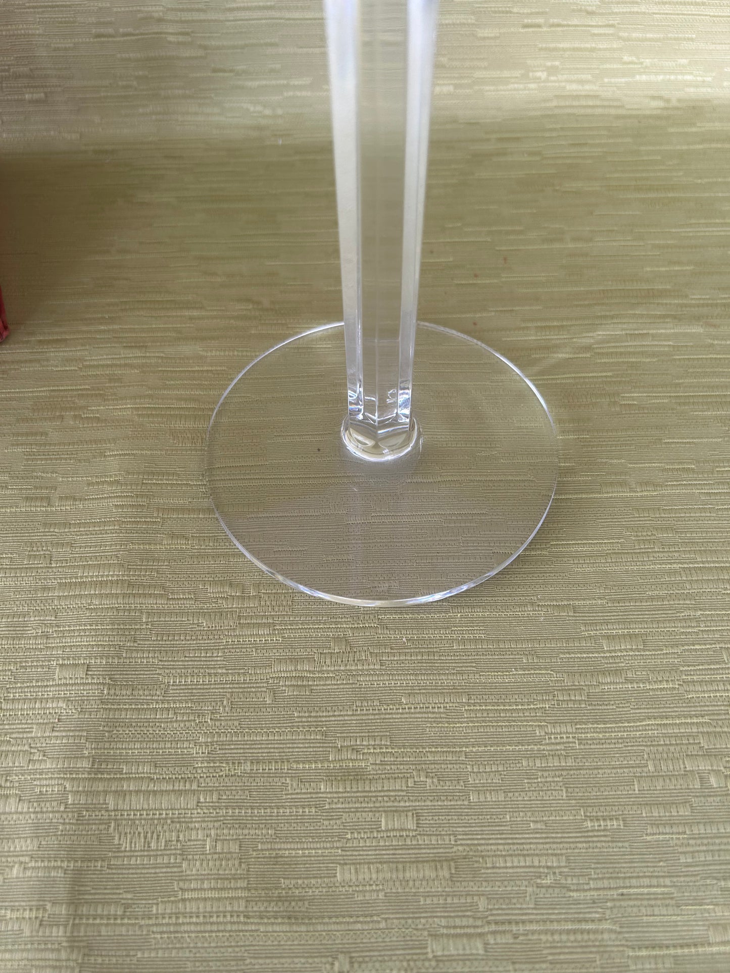 Stunning Louise Kennedy Pair of Large Crystal Candlesticks