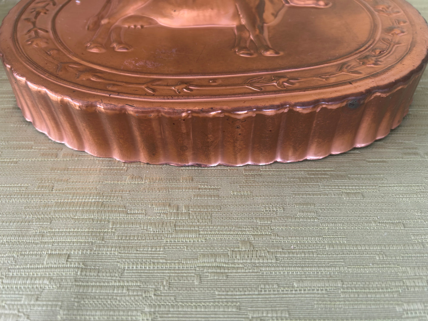 Vintage Copper Cow Bull Wall Plaque