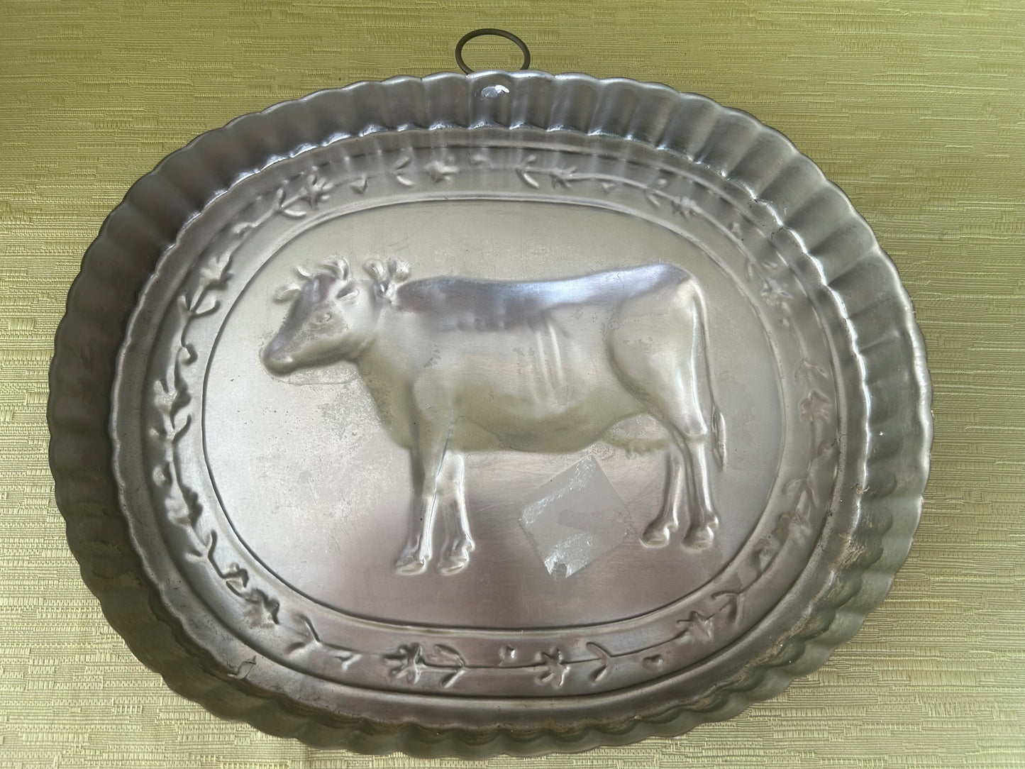 Vintage Copper Cow Bull Wall Plaque