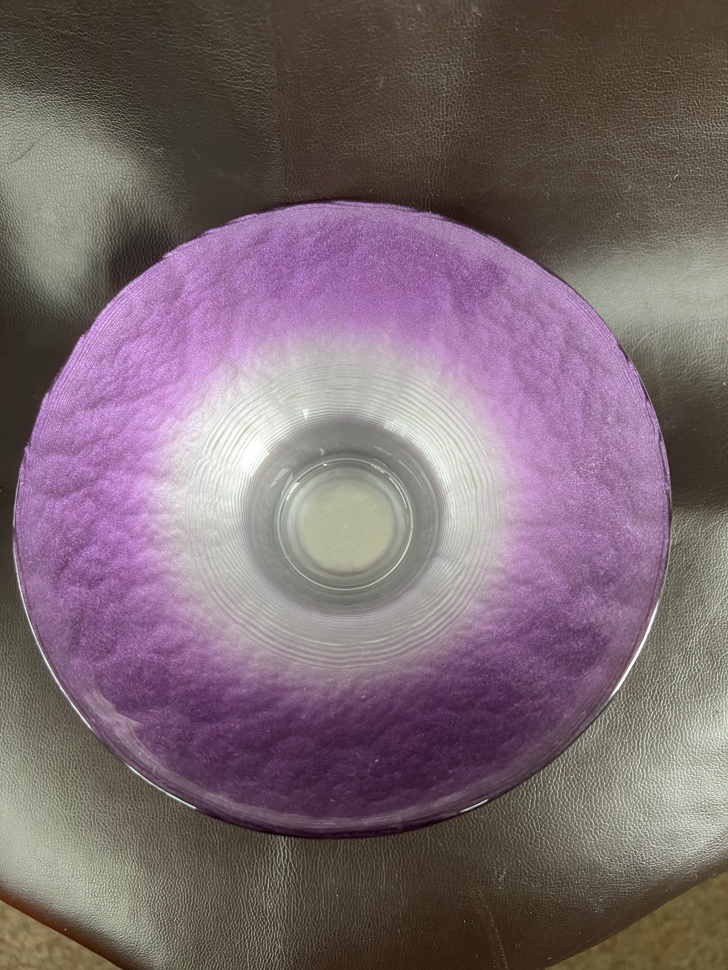 Pair of Rare Portmeirion Dusk Till Dawn Tea Light Holders Purple Silver