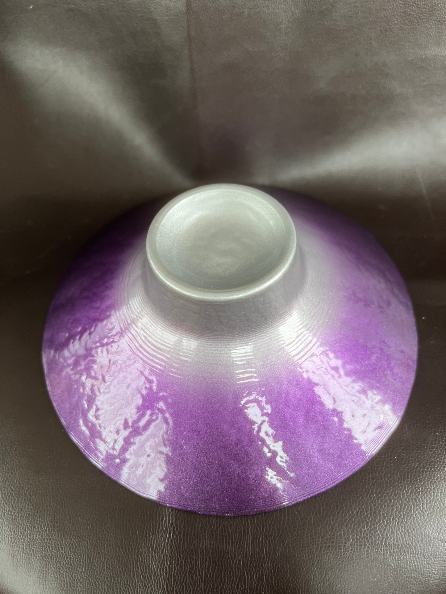 Pair of Rare Portmeirion Dusk Till Dawn Tea Light Holders Purple Silver