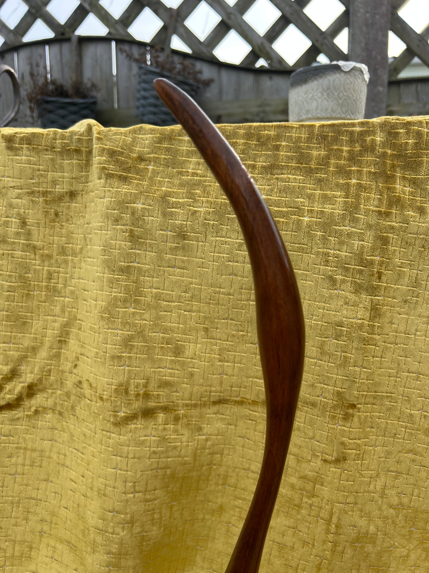 Vintage Retro Danish Teak Abstract Design Stalk Herons Birds Mid Century 1960s