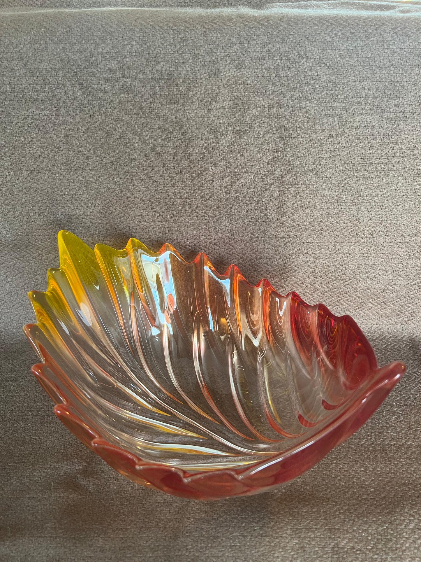 Walther Glass Barca Fall Leaf German Bowl