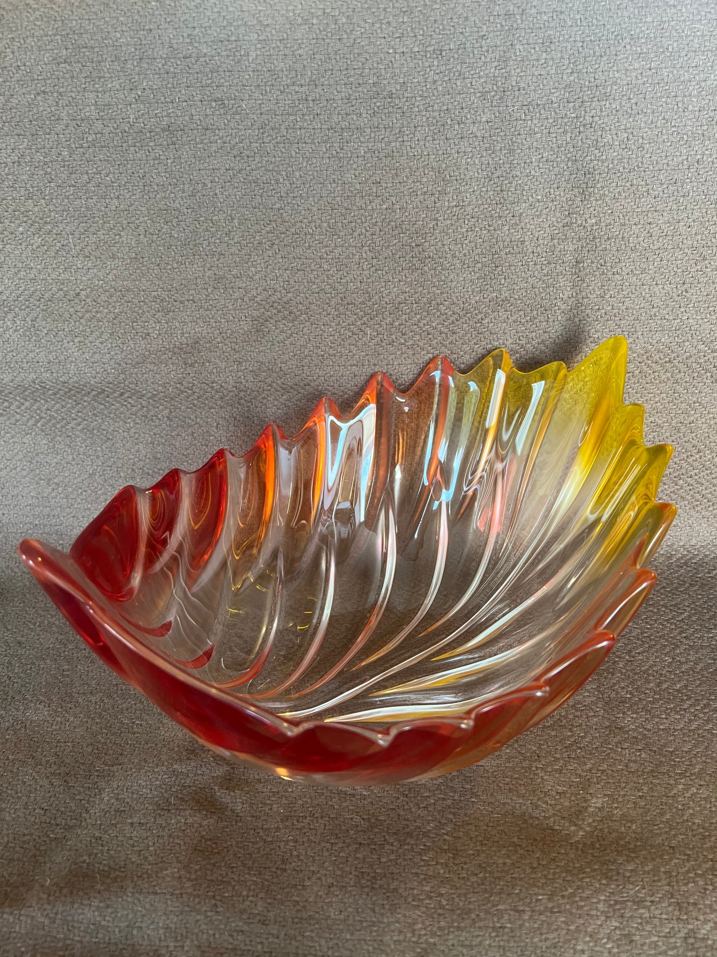 Walther Glass Barca Fall Leaf German Bowl