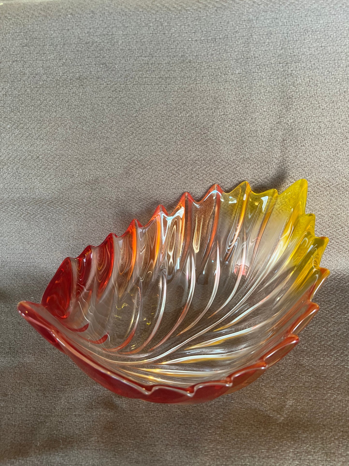 Walther Glass Barca Fall Leaf German Bowl