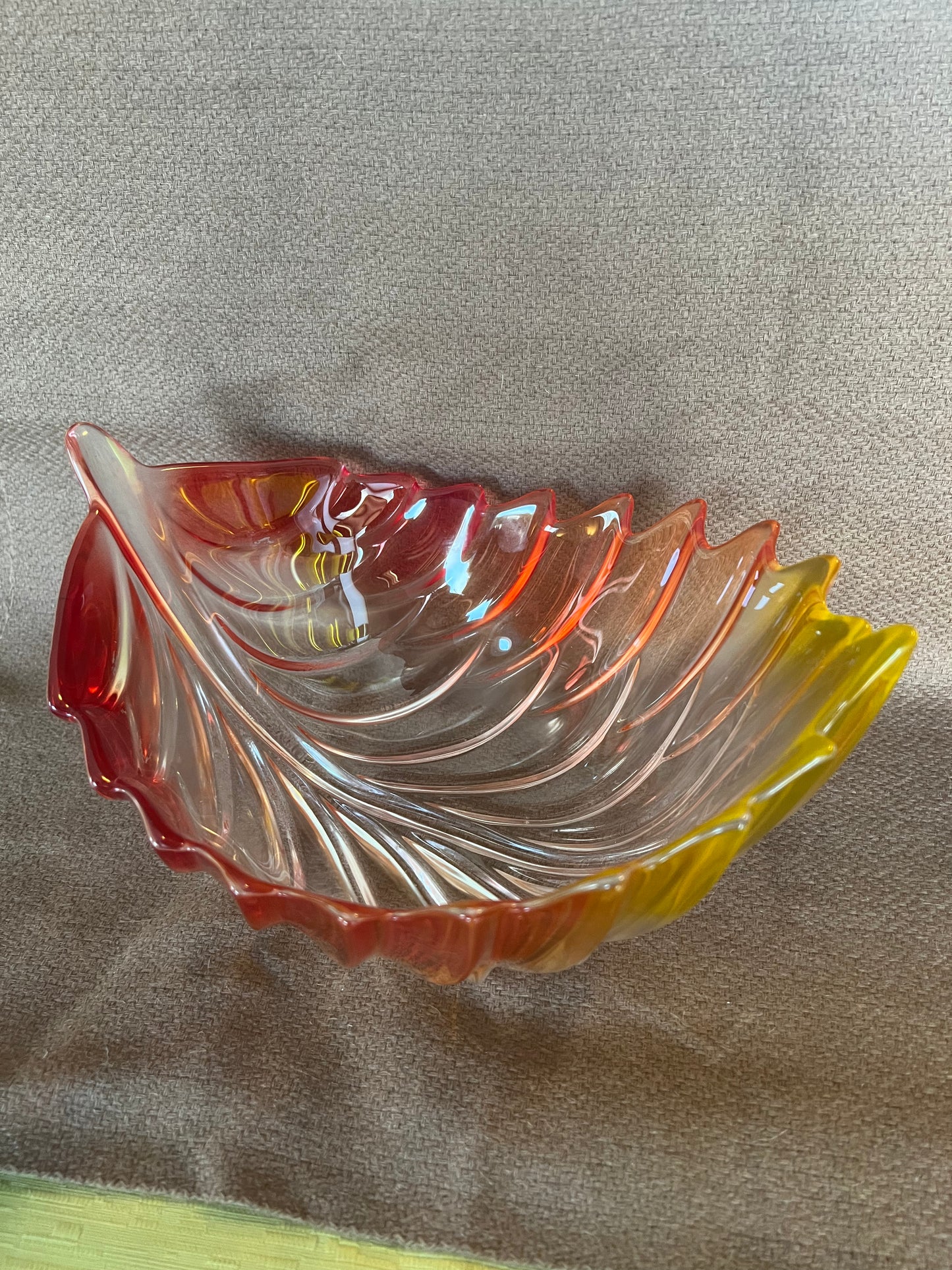 Walther Glass Barca Fall Leaf German Bowl
