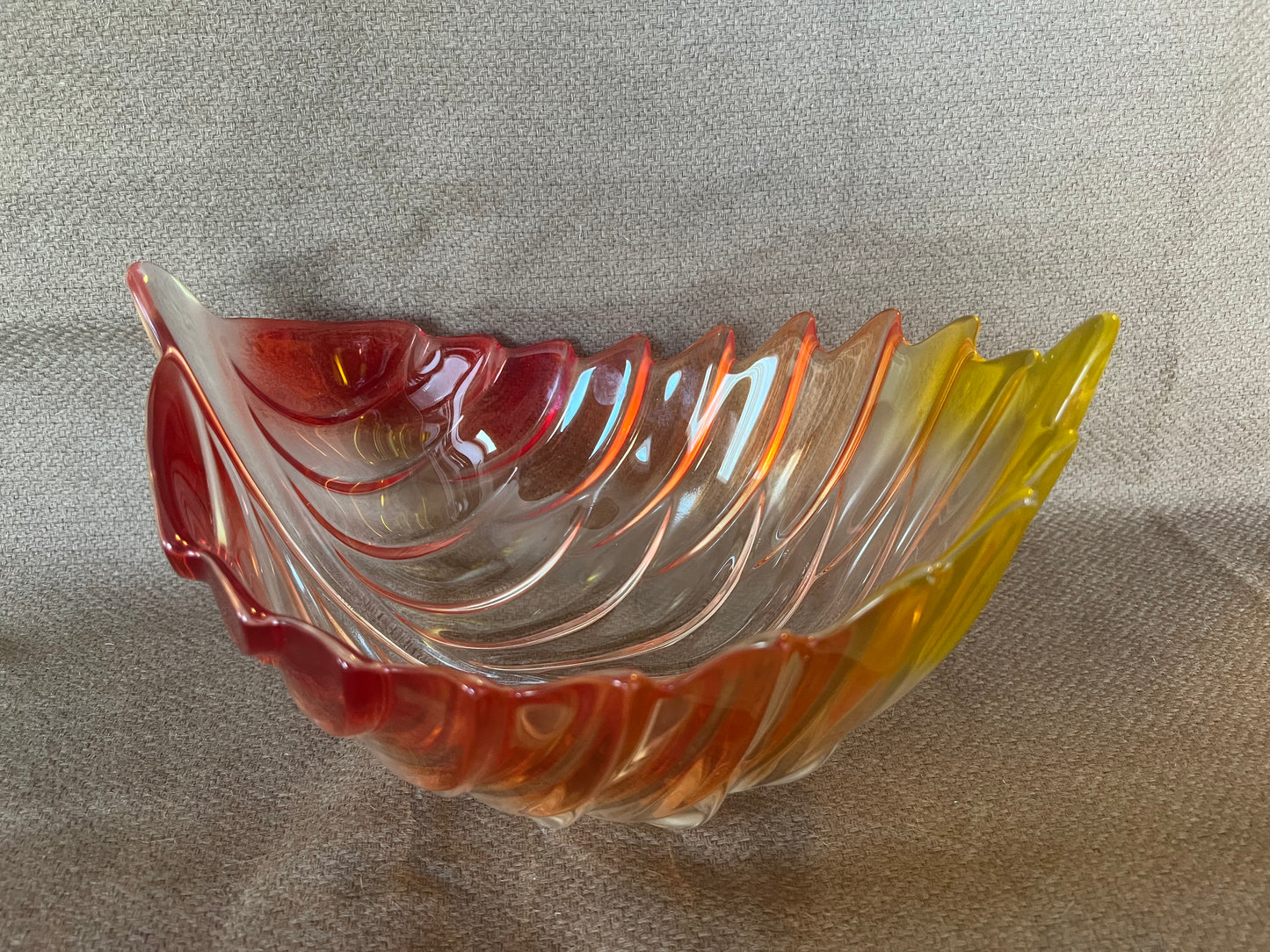 Walther Glass Barca Fall Leaf German Bowl