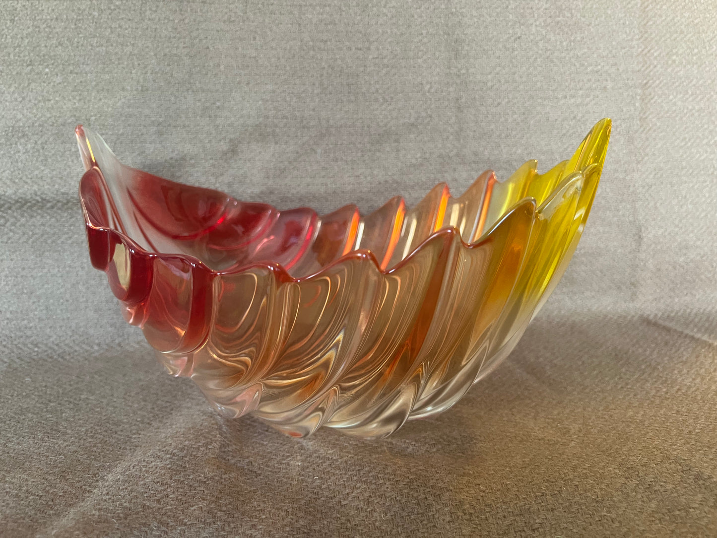 Walther Glass Barca Fall Leaf German Bowl