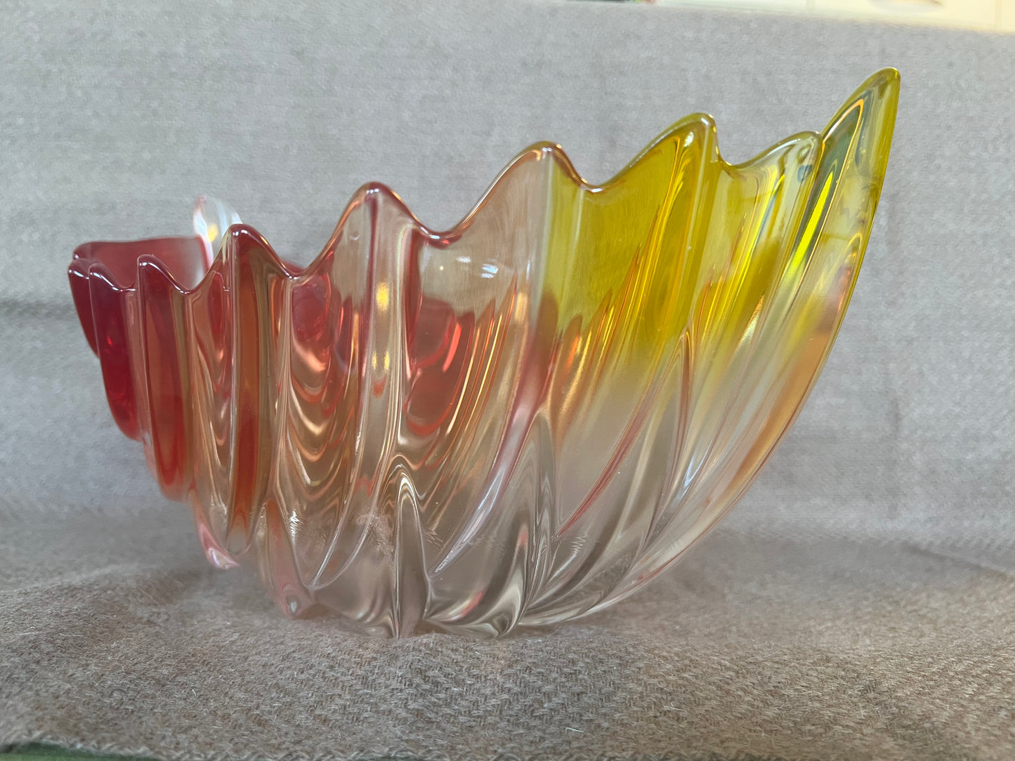 Walther Glass Barca Fall Leaf German Bowl