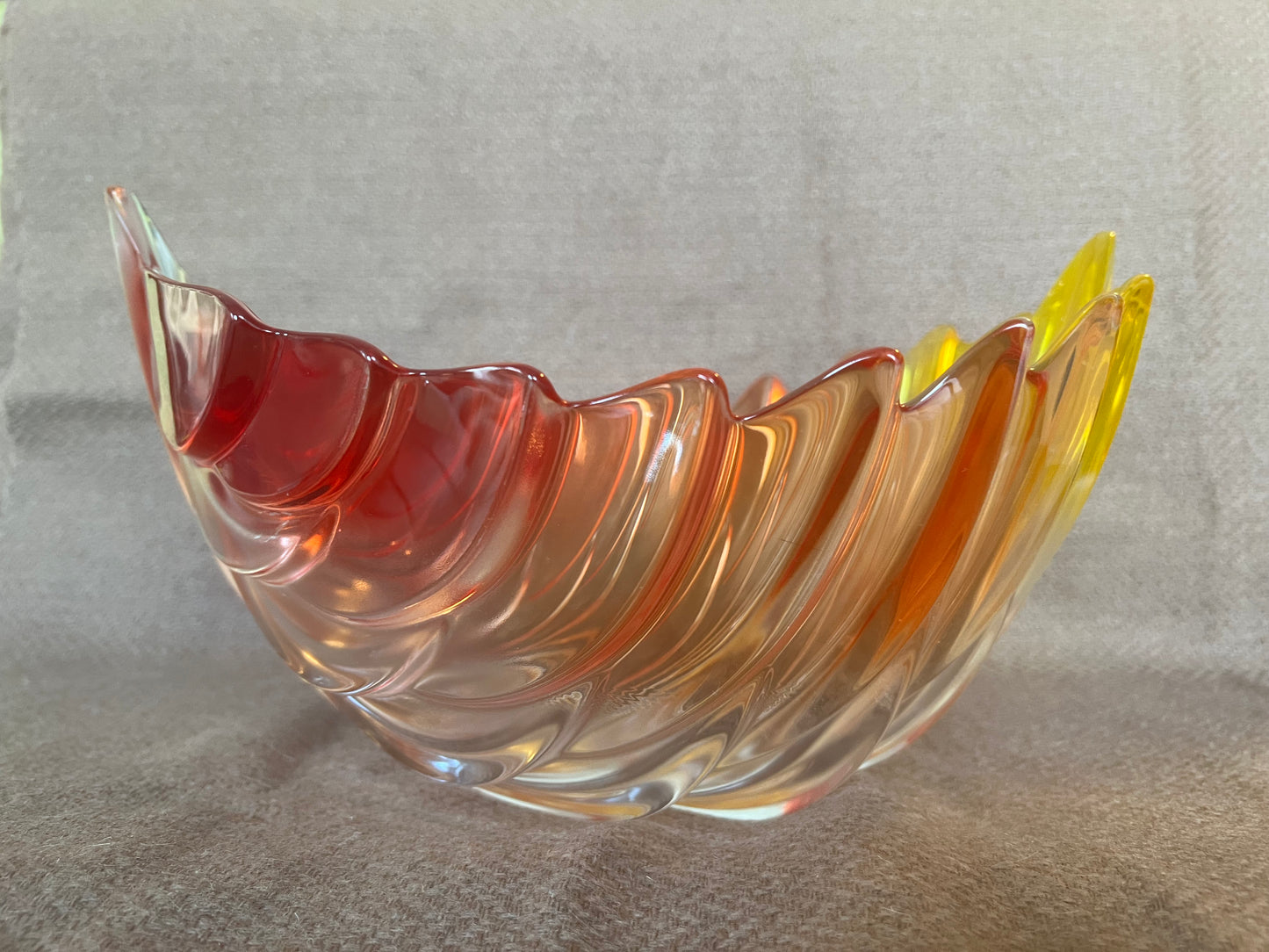 Walther Glass Barca Fall Leaf German Bowl