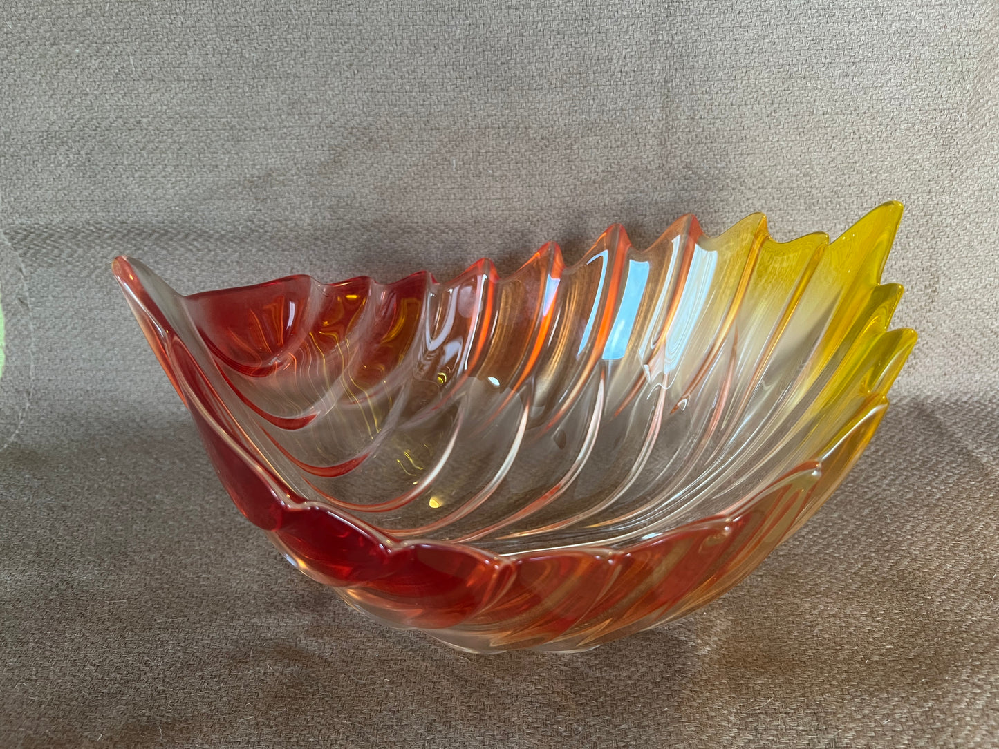 Walther Glass Barca Fall Leaf German Bowl