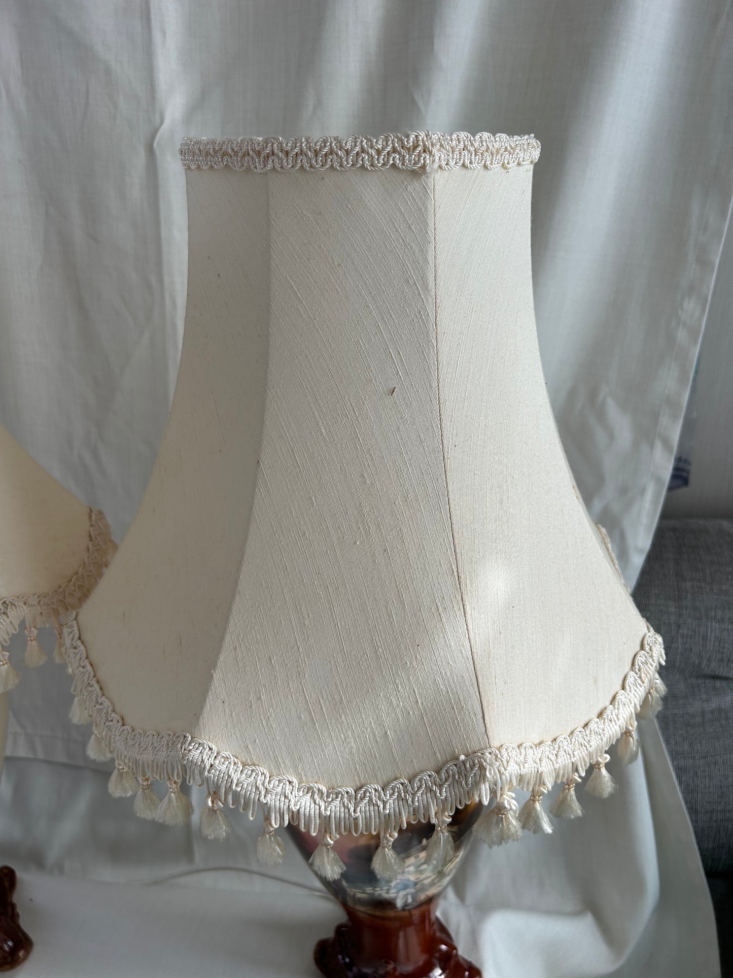 Vintage Rare Falcon Ware Pottery Vases Converted To Lamps