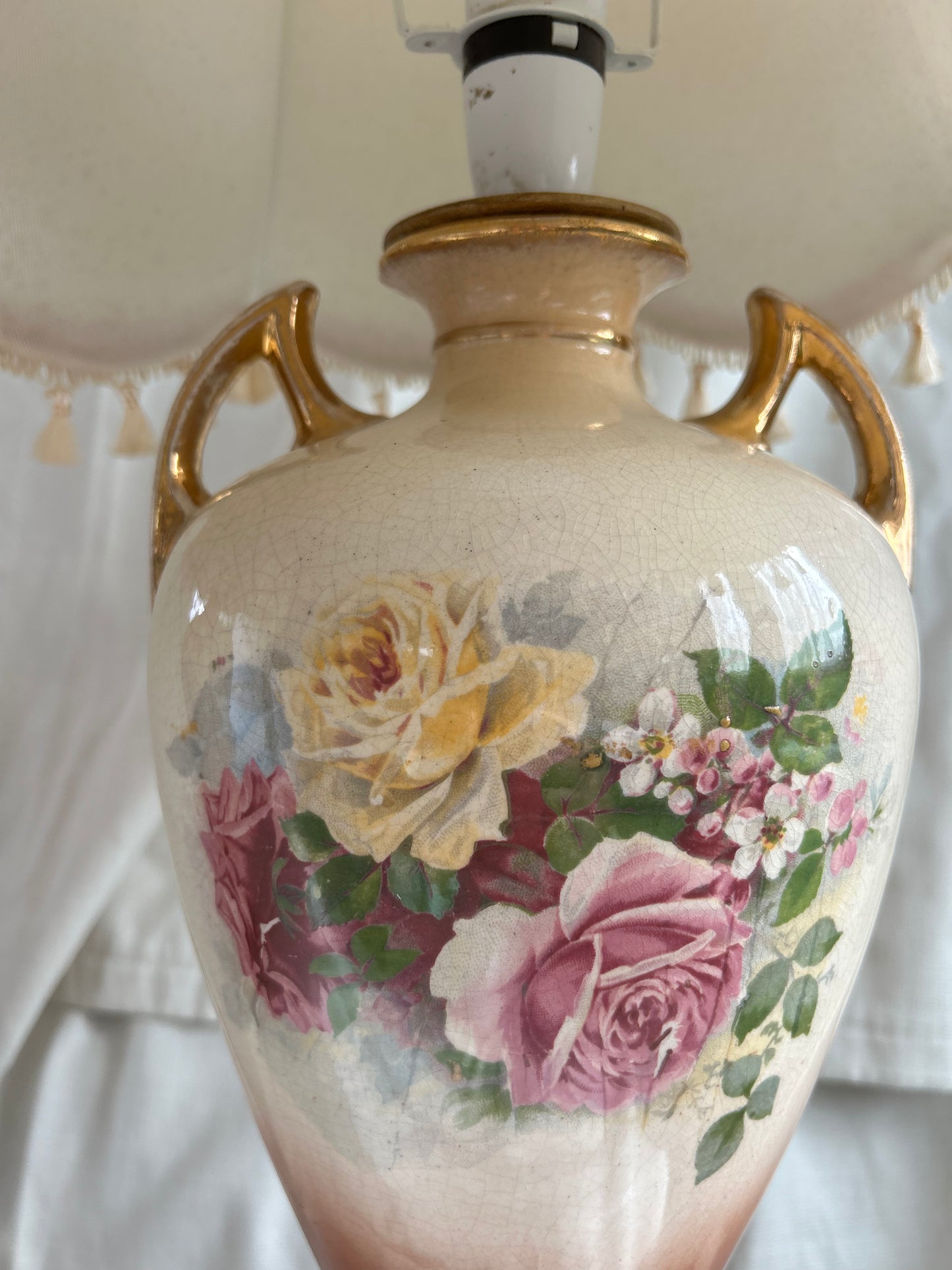 Vintage Rare Falcon Ware Pottery Vases Converted To Lamps