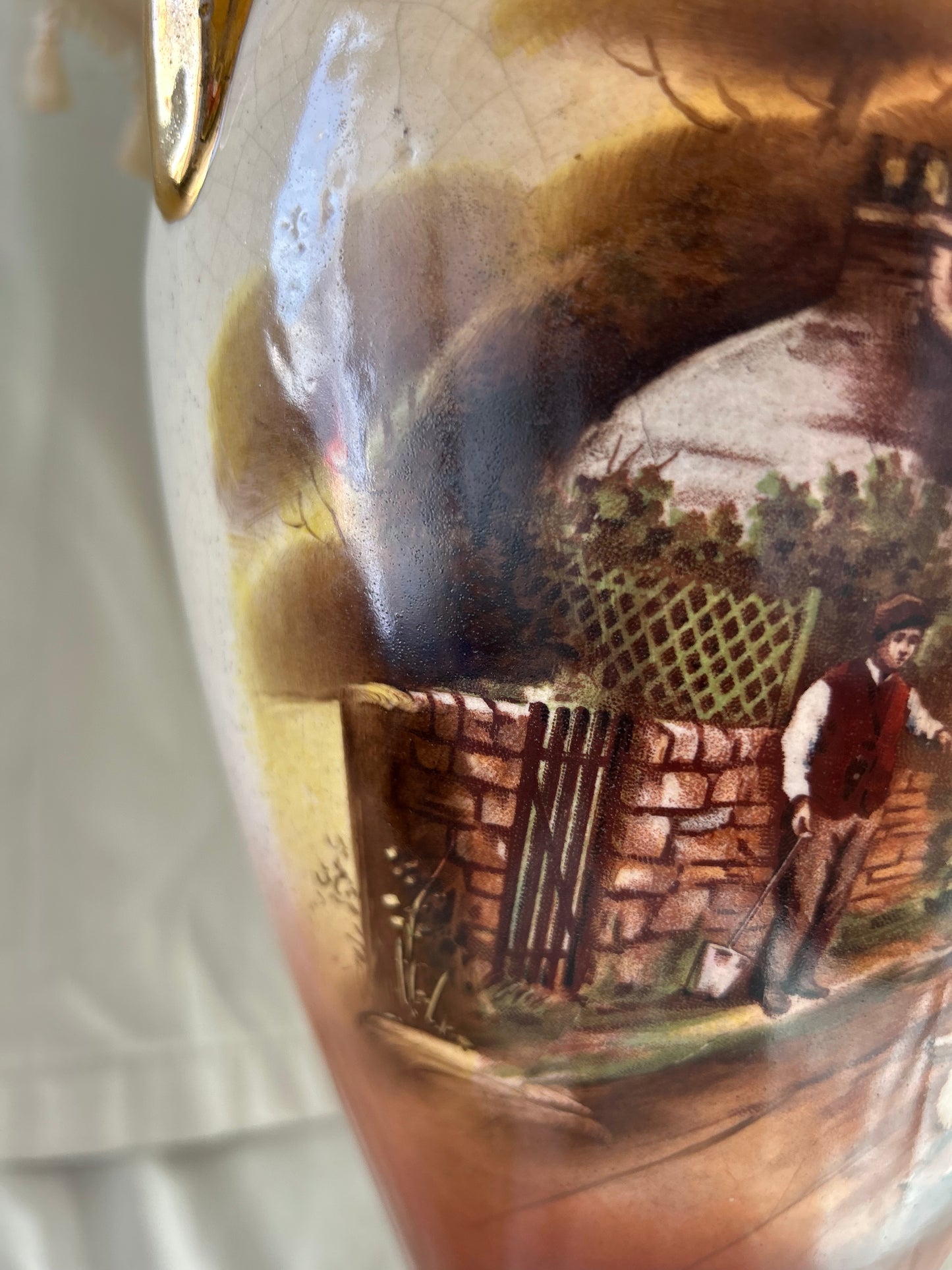 Vintage Rare Falcon Ware Pottery Vases Converted To Lamps