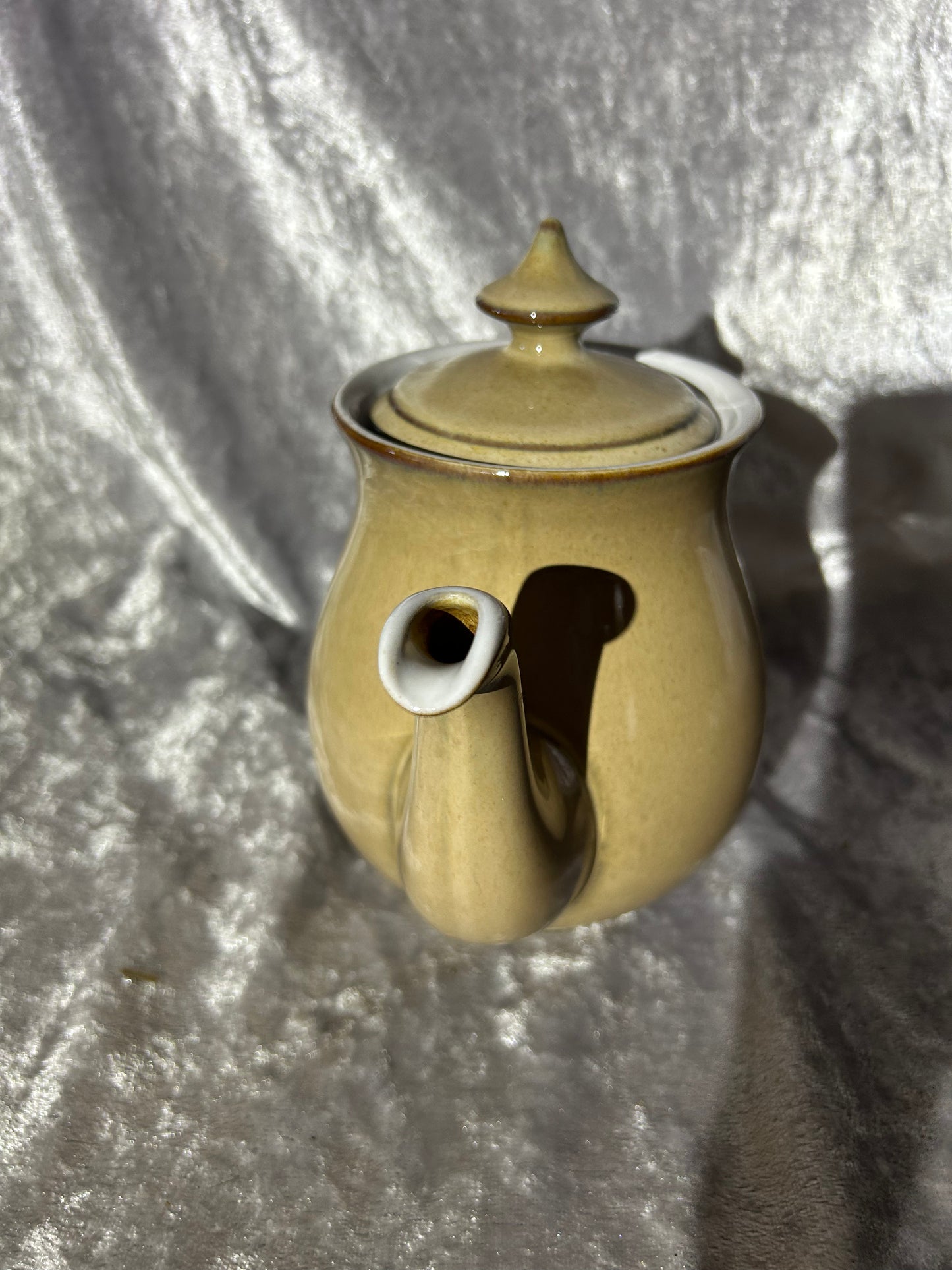 Denby Viceroy Tea Pot with Lid Brown Beige